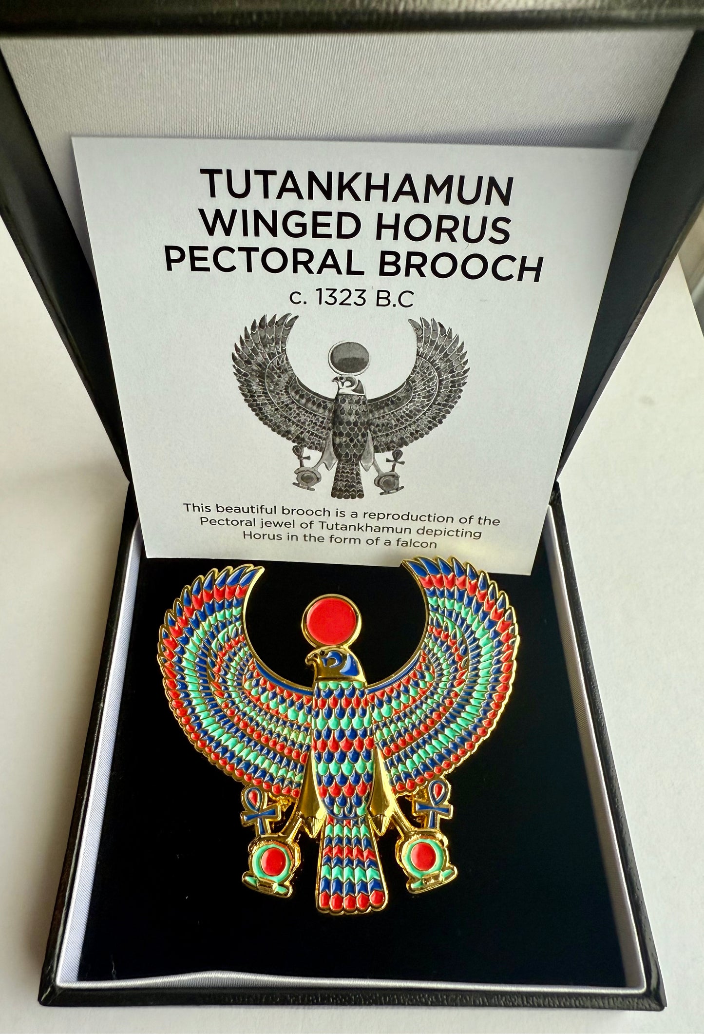 Tutankhamun Winged Horus Brooch