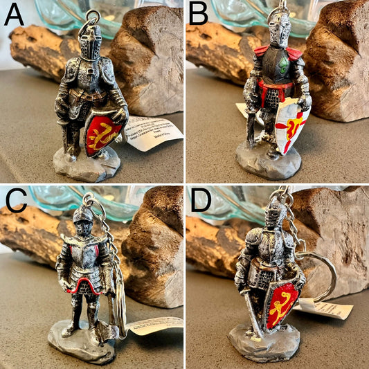 Medieval Knight In Armour Keyring