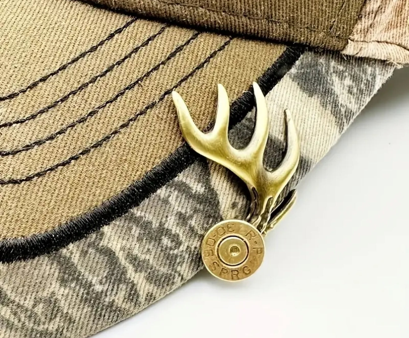Antler Bullet Shooting Hunting Clip Brooch In Gift Box FATHERS DAYS