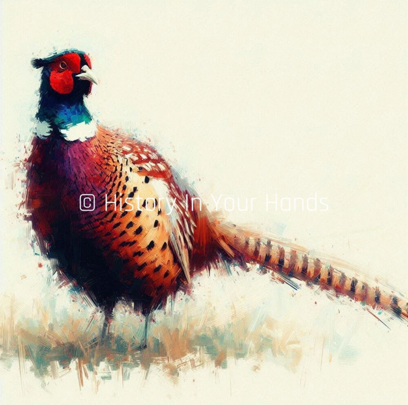 Wildlife Pheasant Watercolour Ceramic Mug
