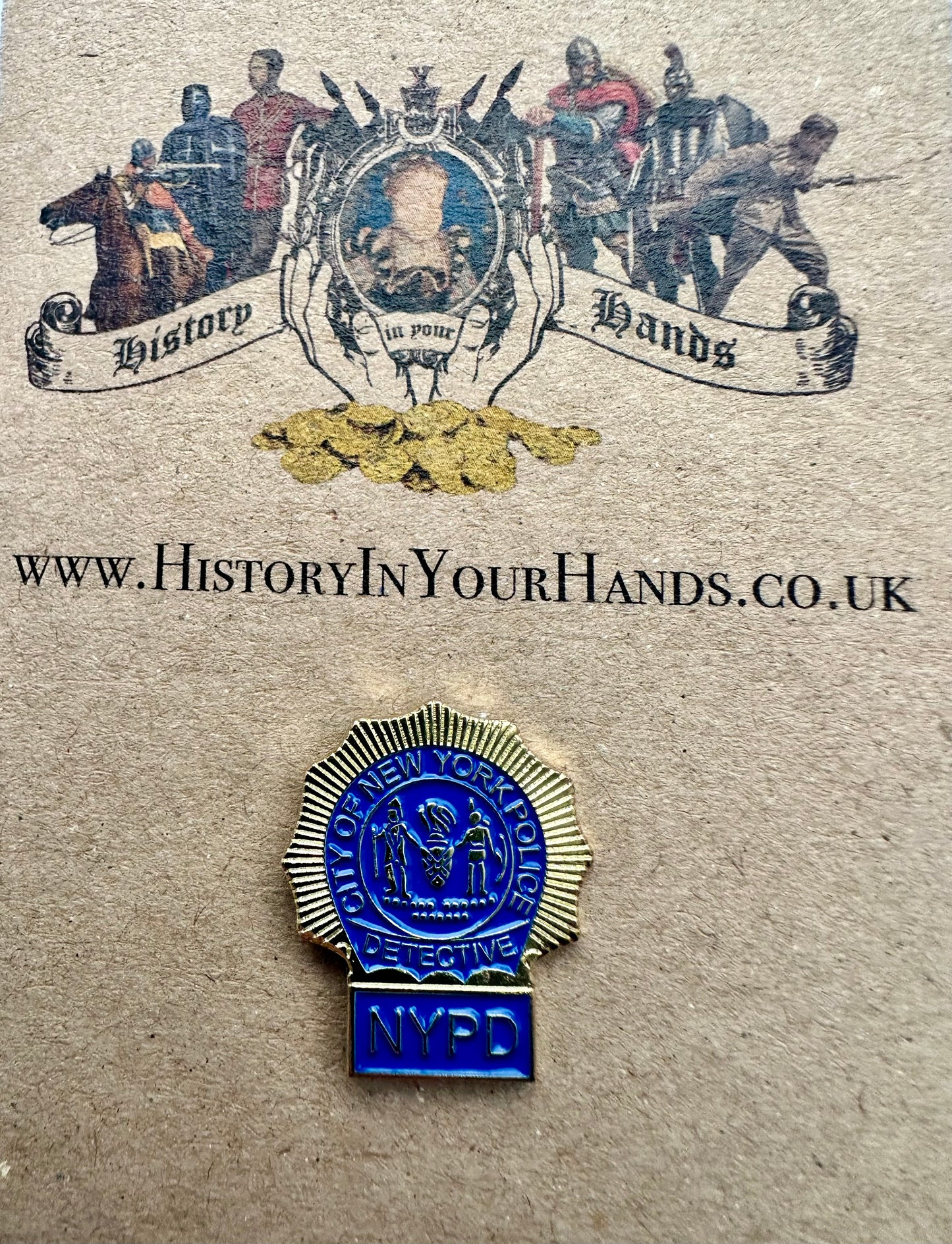 NYPD Police Shield Enamel Pin Badge