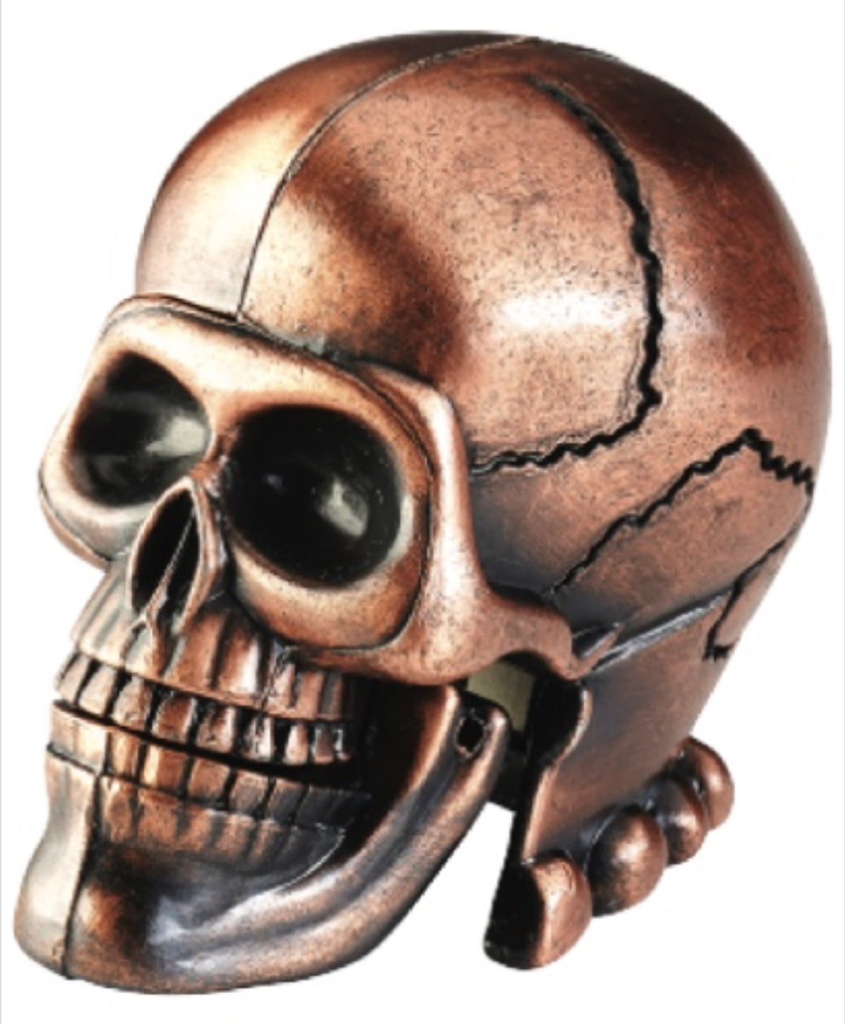 Human Skull Metal Pencil Sharpener
