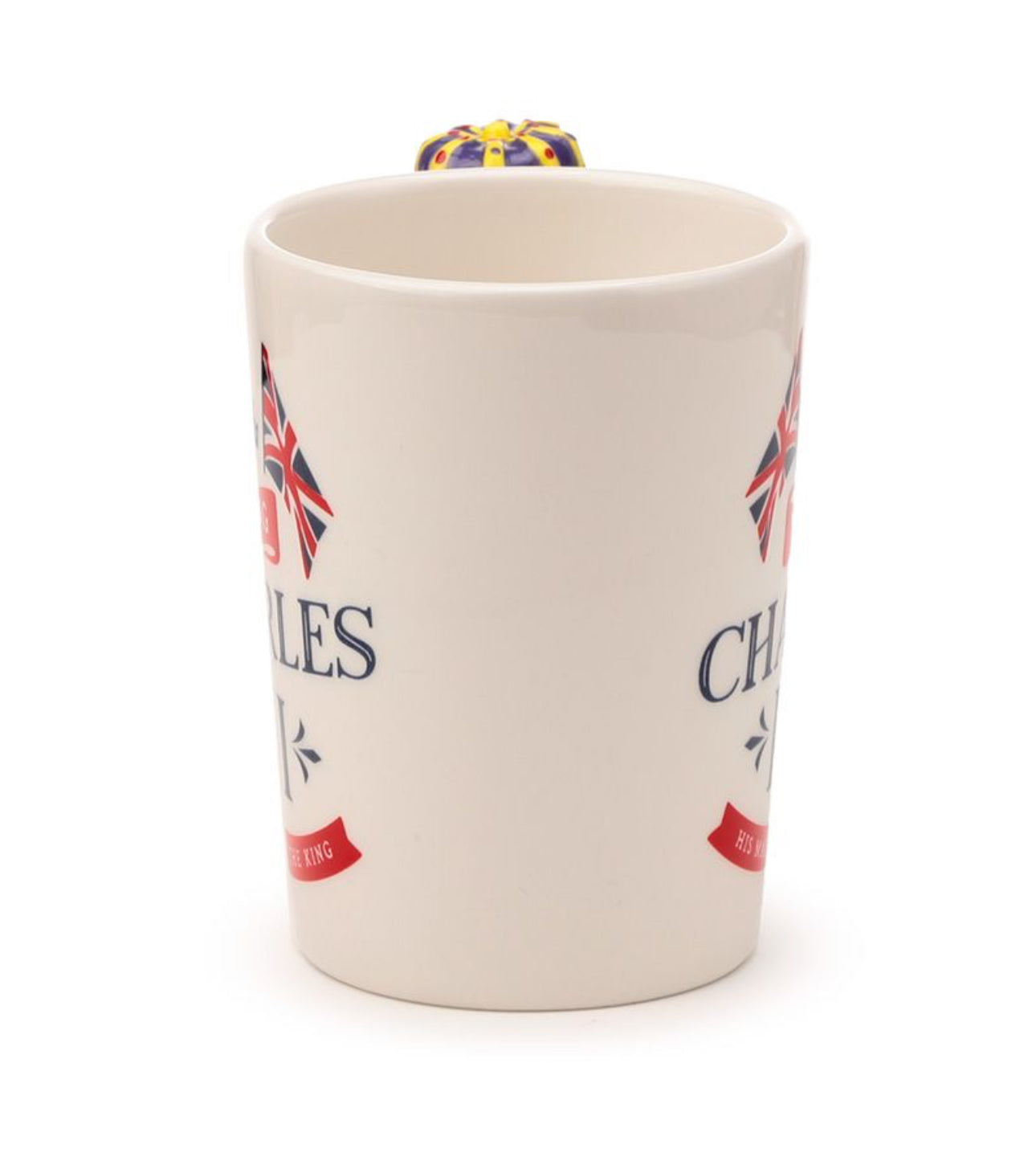 King Charles III Ceramic Shaped Handle Mug
