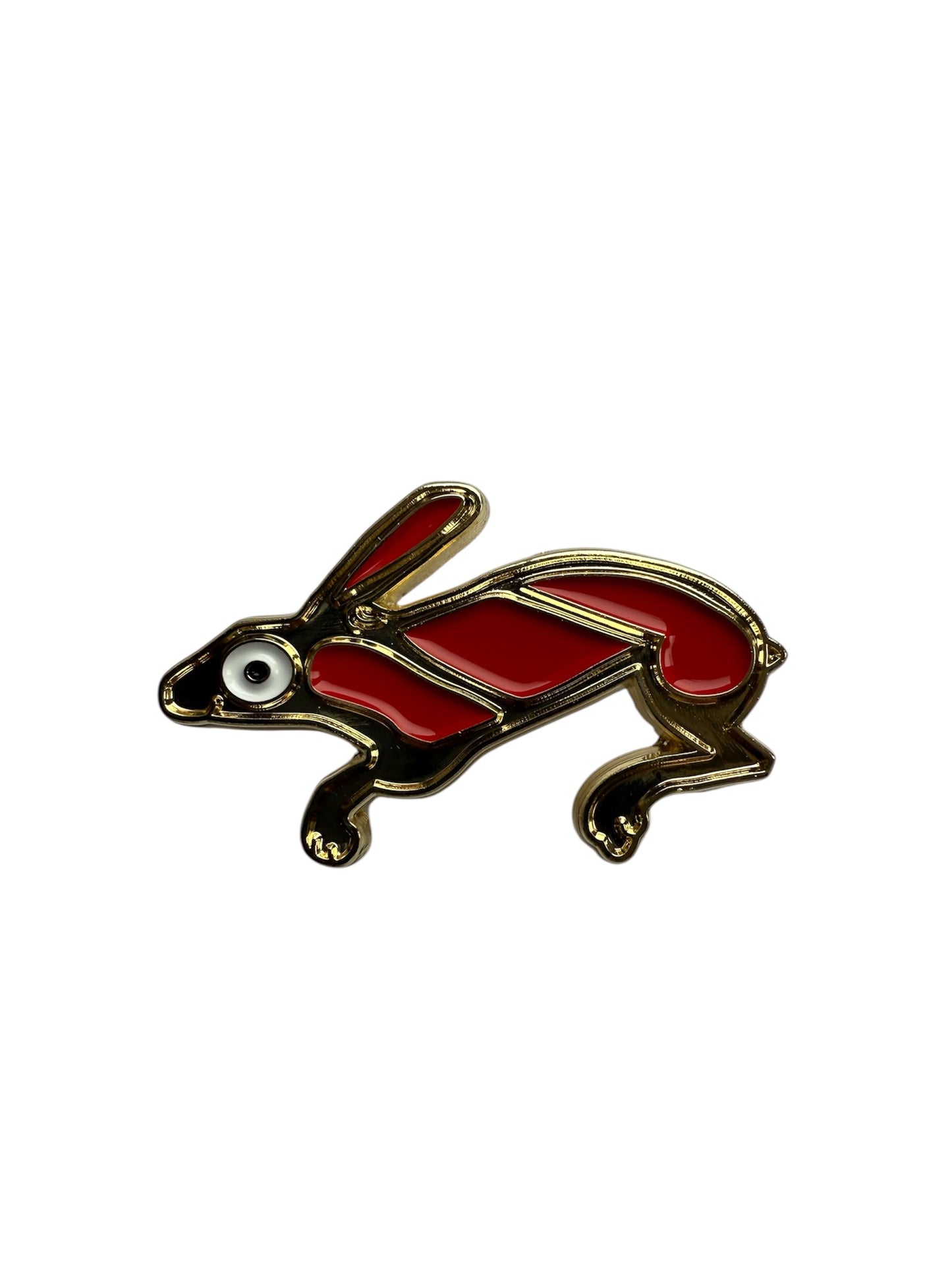Roman Hare Enamel Pin Badge