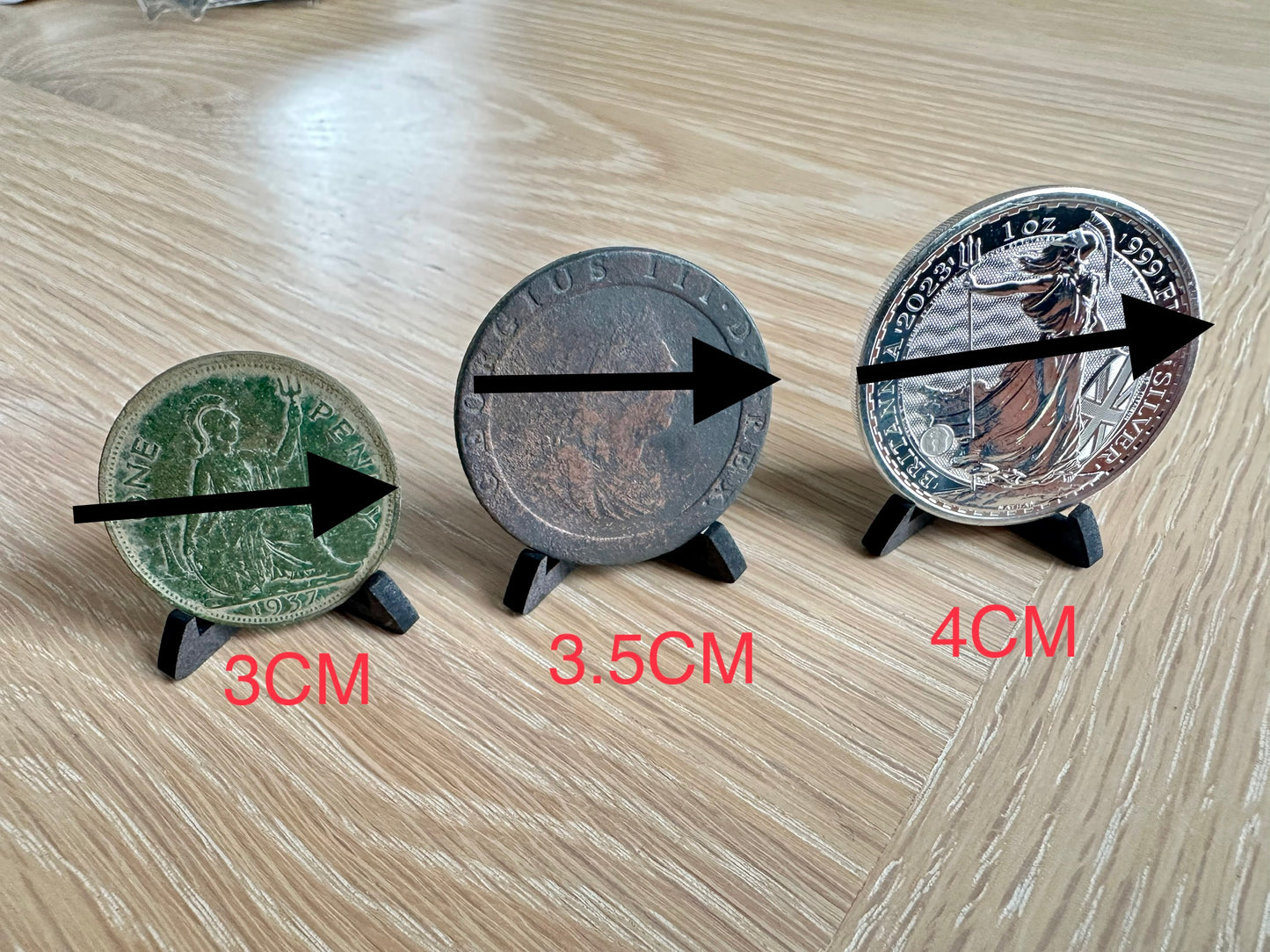 Coin Display Stand 10 Pack