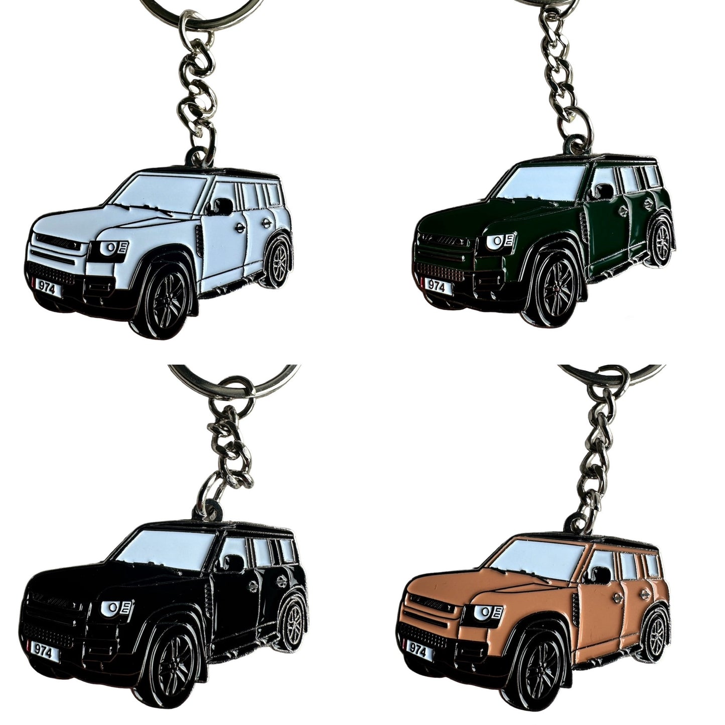 Land Rover New Style Defender Keyring *4 COLOURS TO CHOOSE*