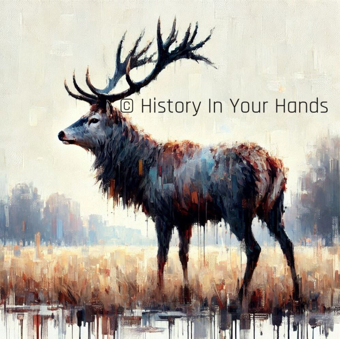 Wildlife ‘The Wild Stag’ Watercolour Ceramic Mug