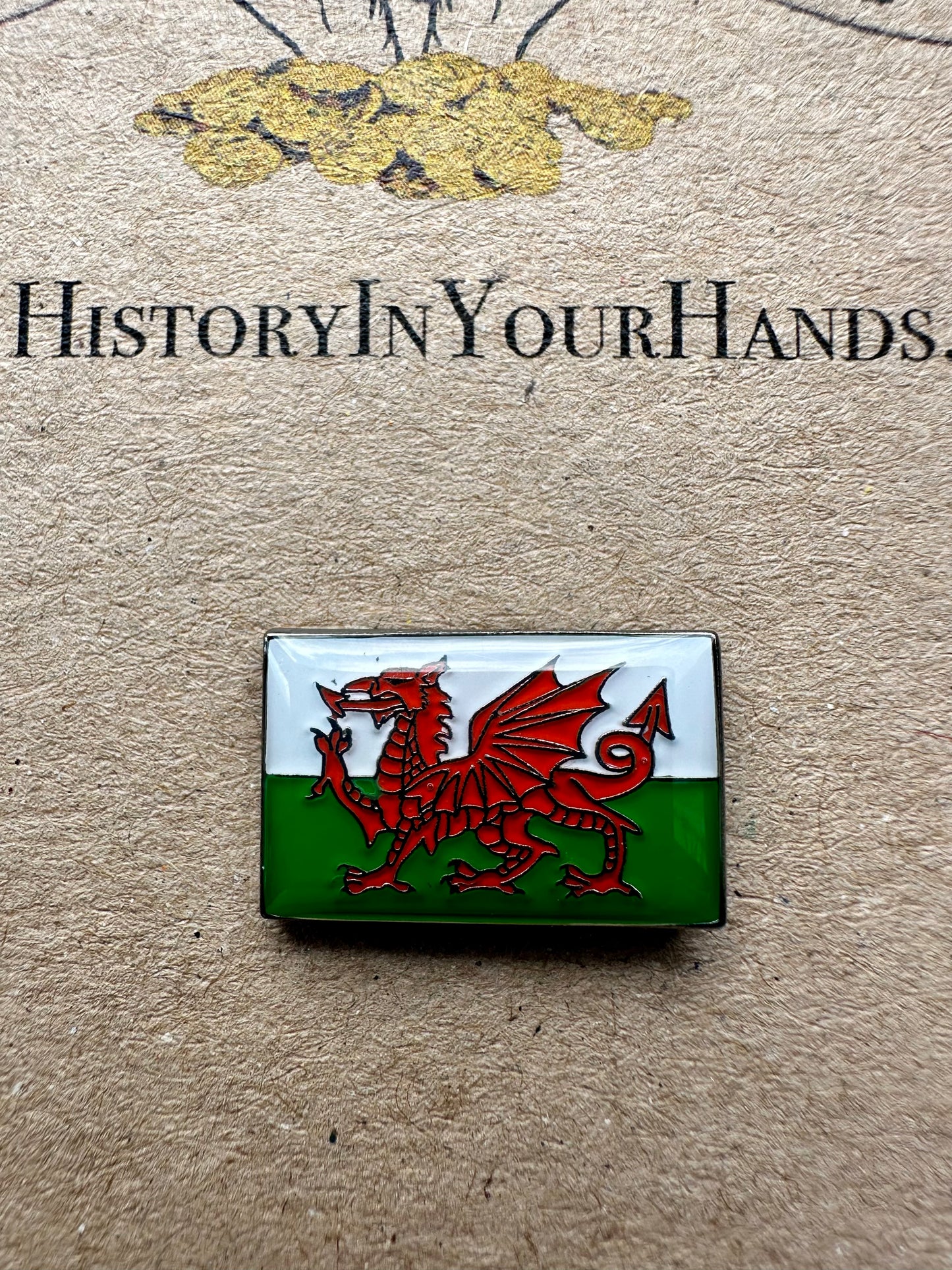 Welsh Flag Pin Badge