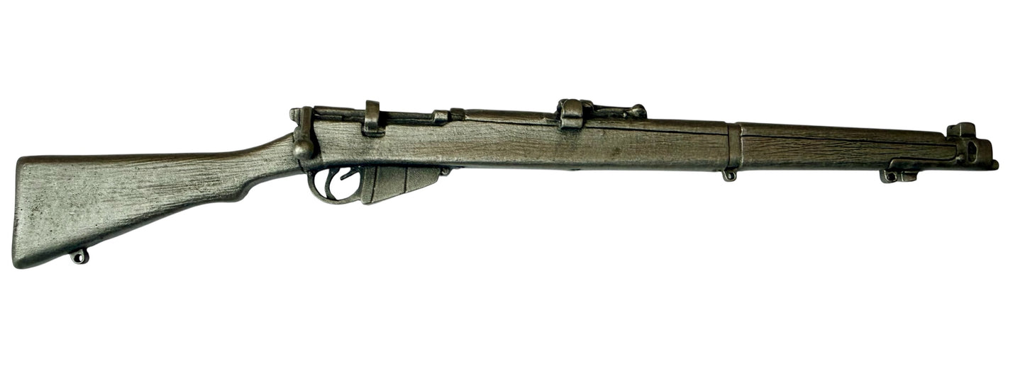 WW1 Lee Enfield WW2 Rifle 1/6 Mini English Pewter Gun Desk Display