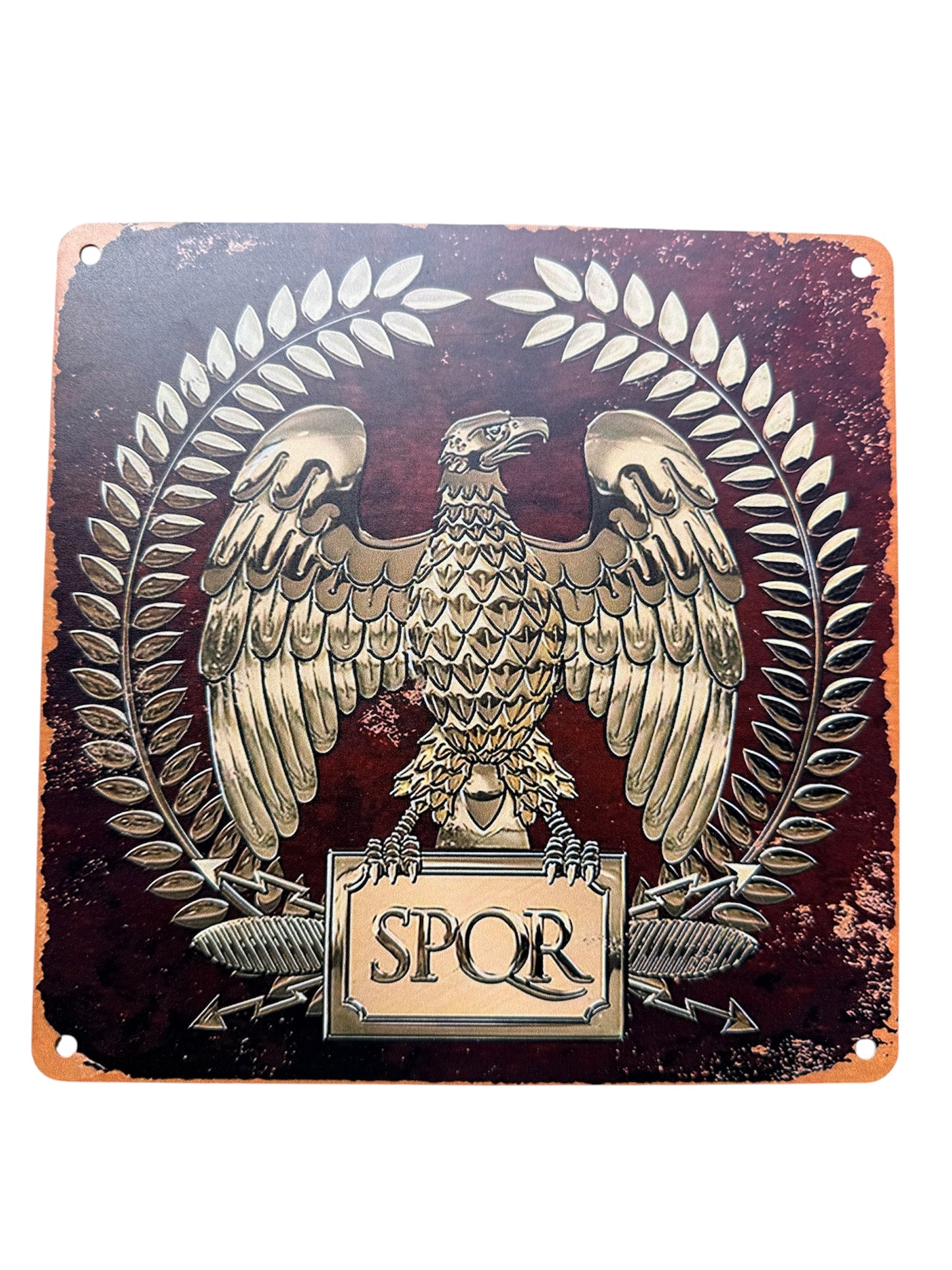 Roman Imperial Eagle SPQR Metal Sign 20cmX20cm