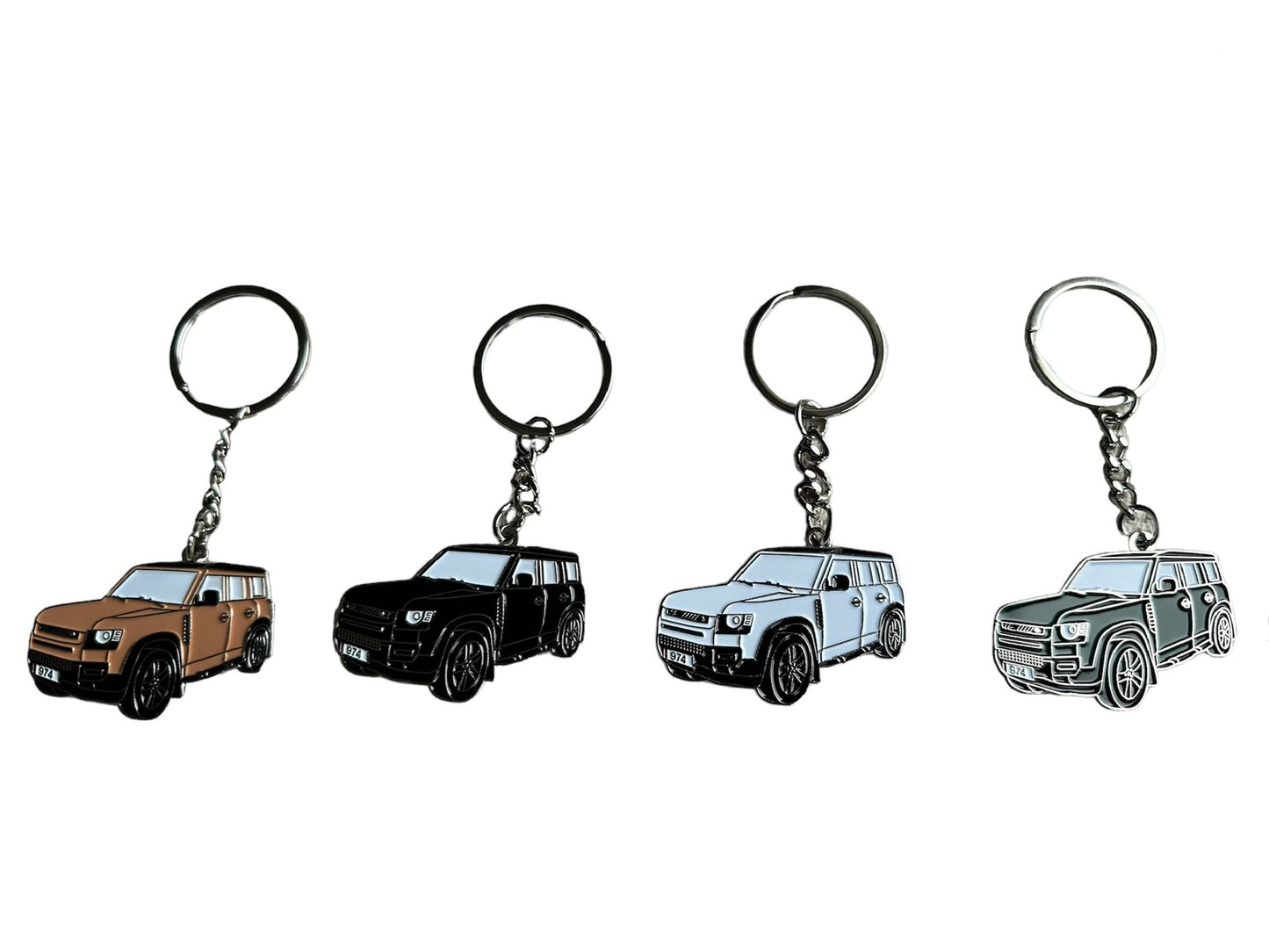 Land Rover New Style Defender Keyring *4 COLOURS TO CHOOSE*