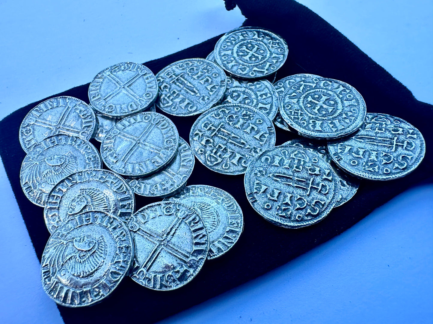 Viking Silver Coins 10 x Vikings at York & 10 x Norse Penny in Gift Bag