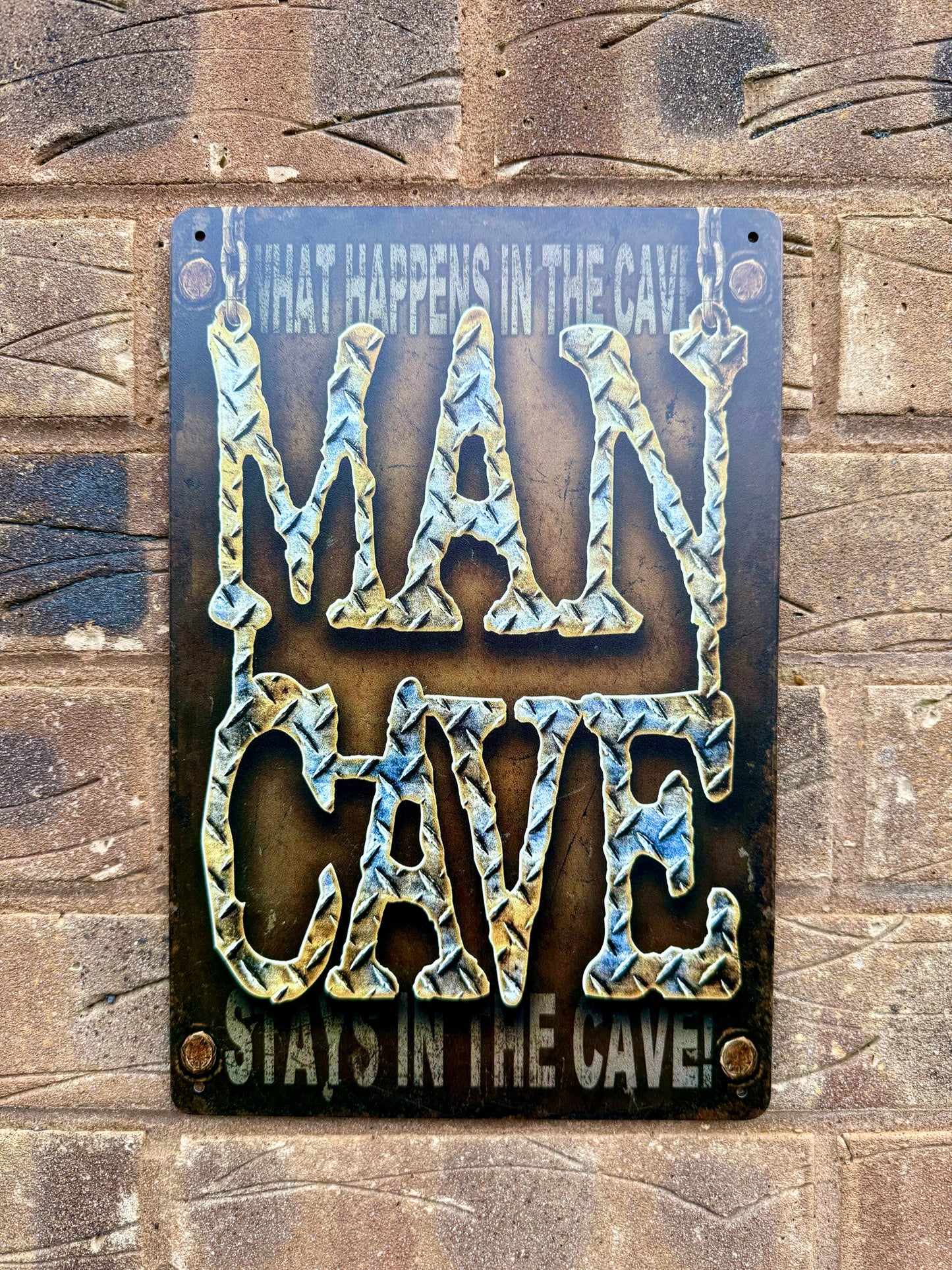 Man Cave Shed Bar Garage Games Room Sign LARGE 20x30 CM