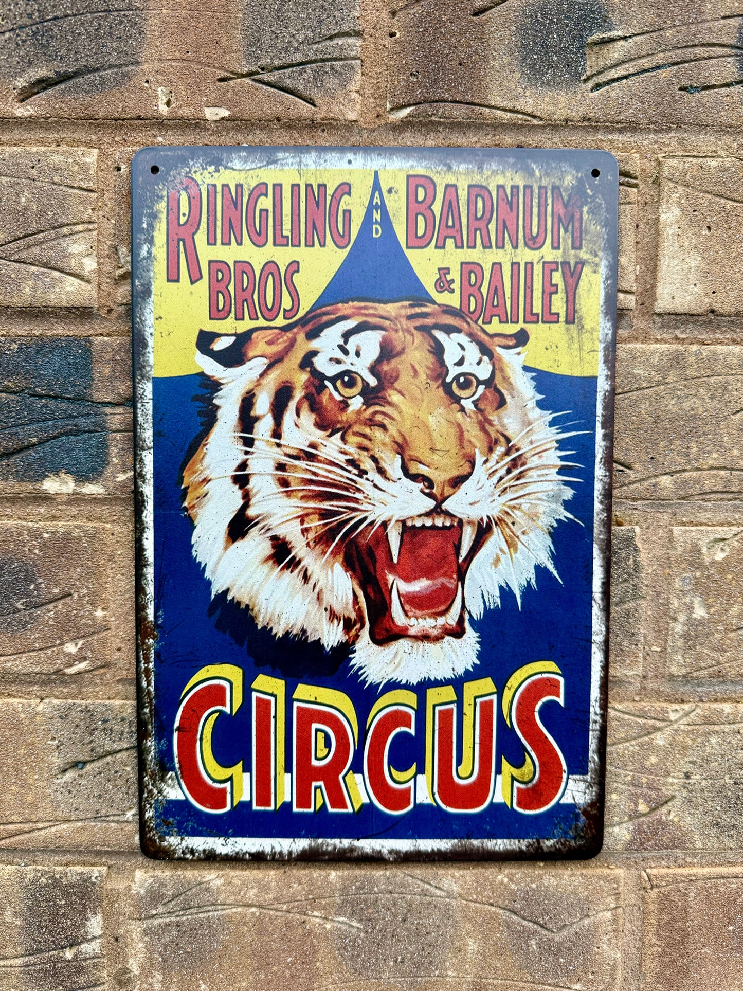 Circus Vintage Man Cave Shed Bar Garage Games Room Sign LARGE 20x30 CM