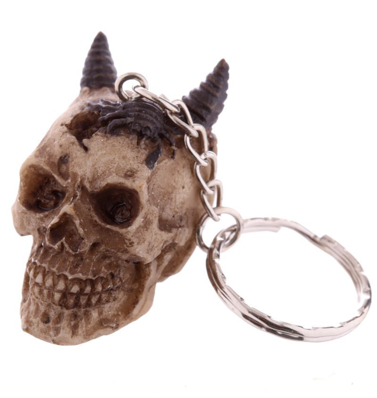Resin Gothic Celtic 3D Skull Keyring *4 DESIGNS*