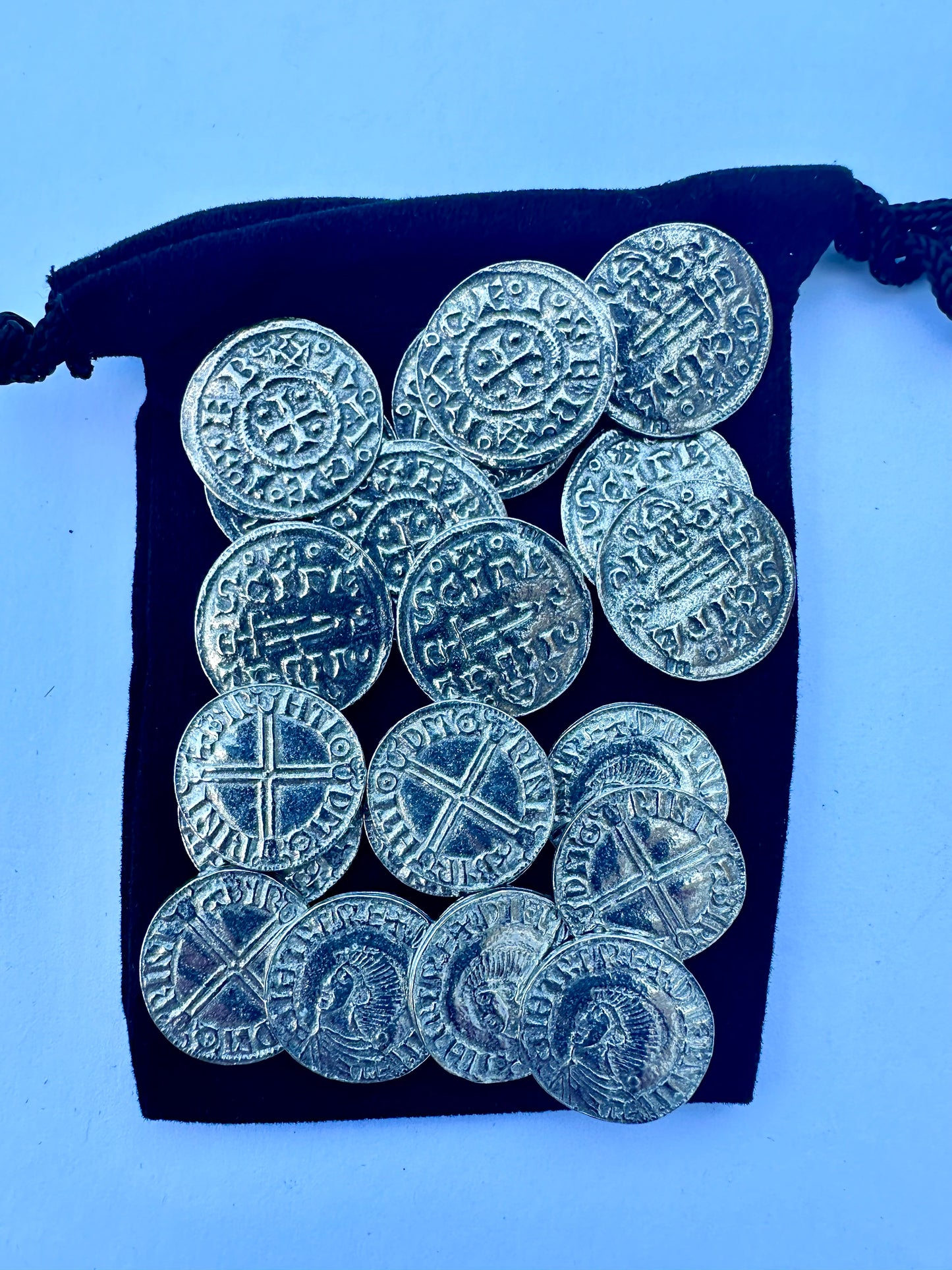 Viking Silver Coins 10 x Vikings at York & 10 x Norse Penny in Gift Bag