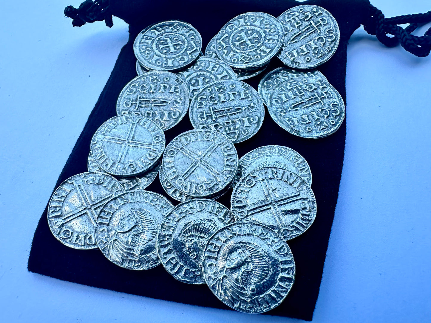 Viking Silver Coins 10 x Vikings at York & 10 x Norse Penny in Gift Bag