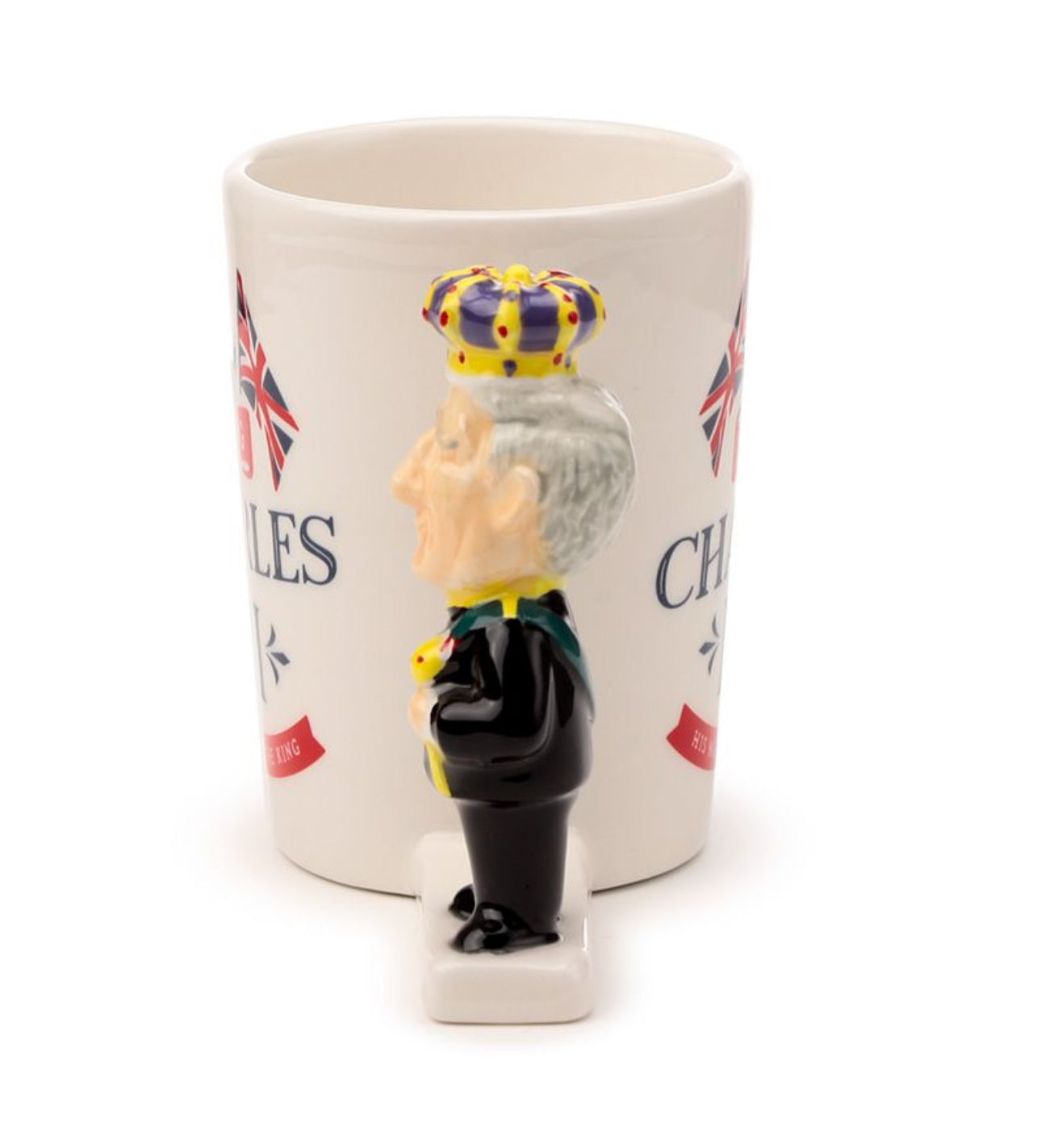 King Charles III Ceramic Shaped Handle Mug