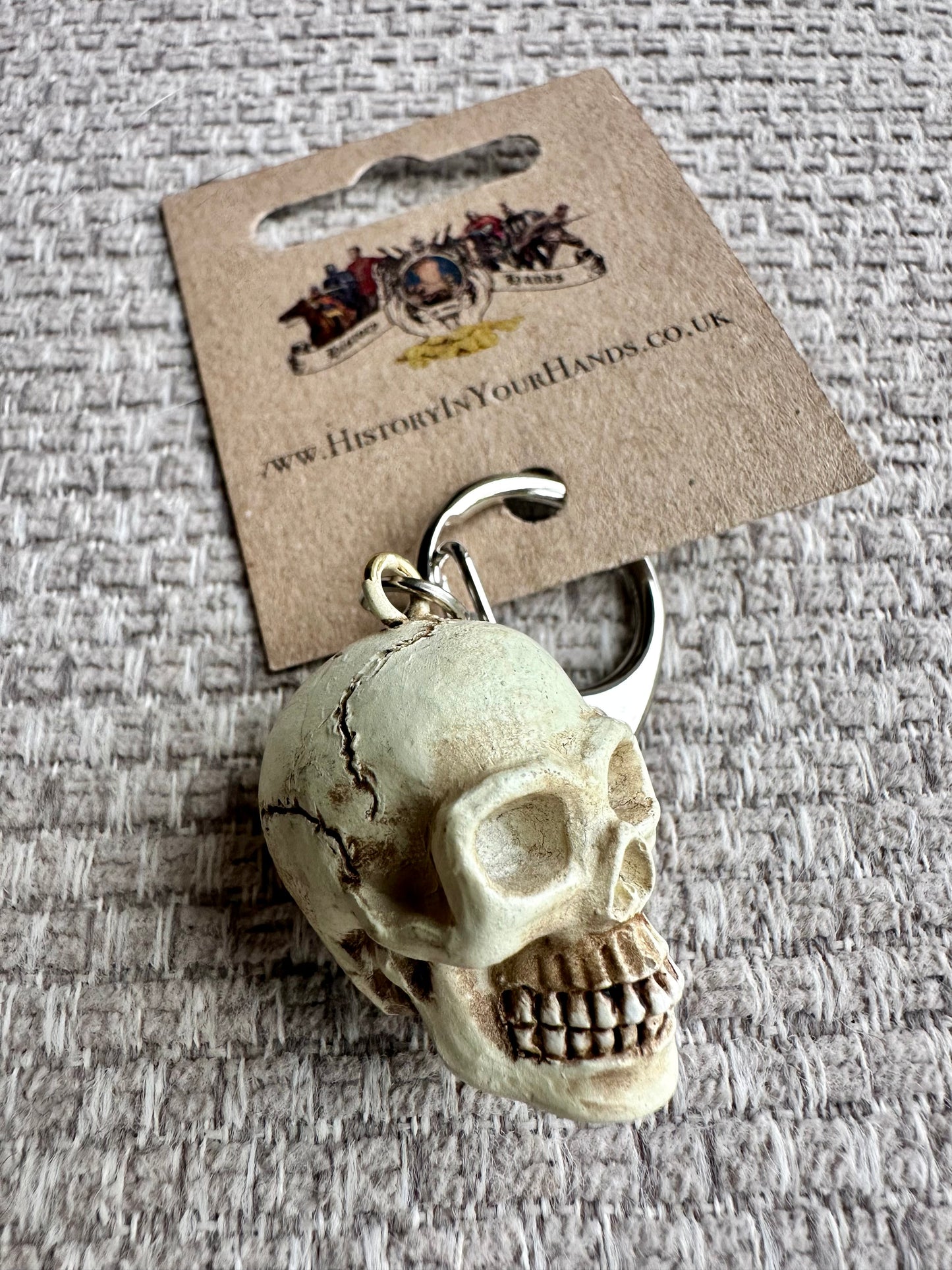 Human Skull Keyring