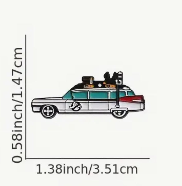 Ghostbusters Ecto 1 Enamel Pin Badge