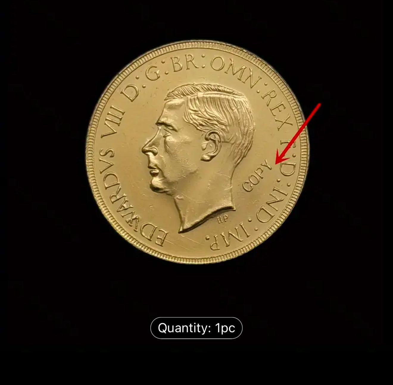 1937 Edward VIII 'The Abdicated' Gold SOVEREIGN Coin - Gap Filler