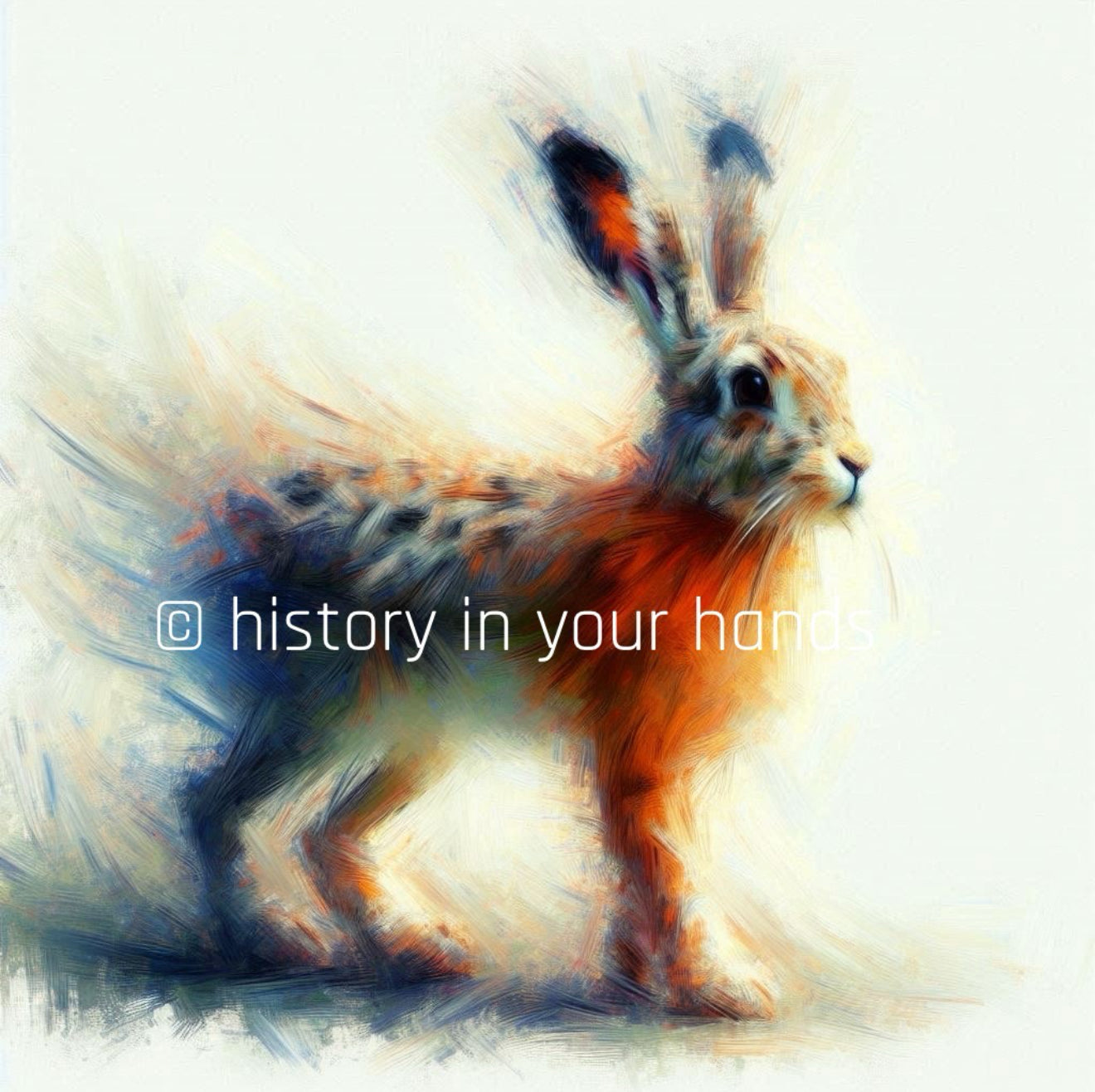 Wildlife Hare Watercolour Ceramic Mug