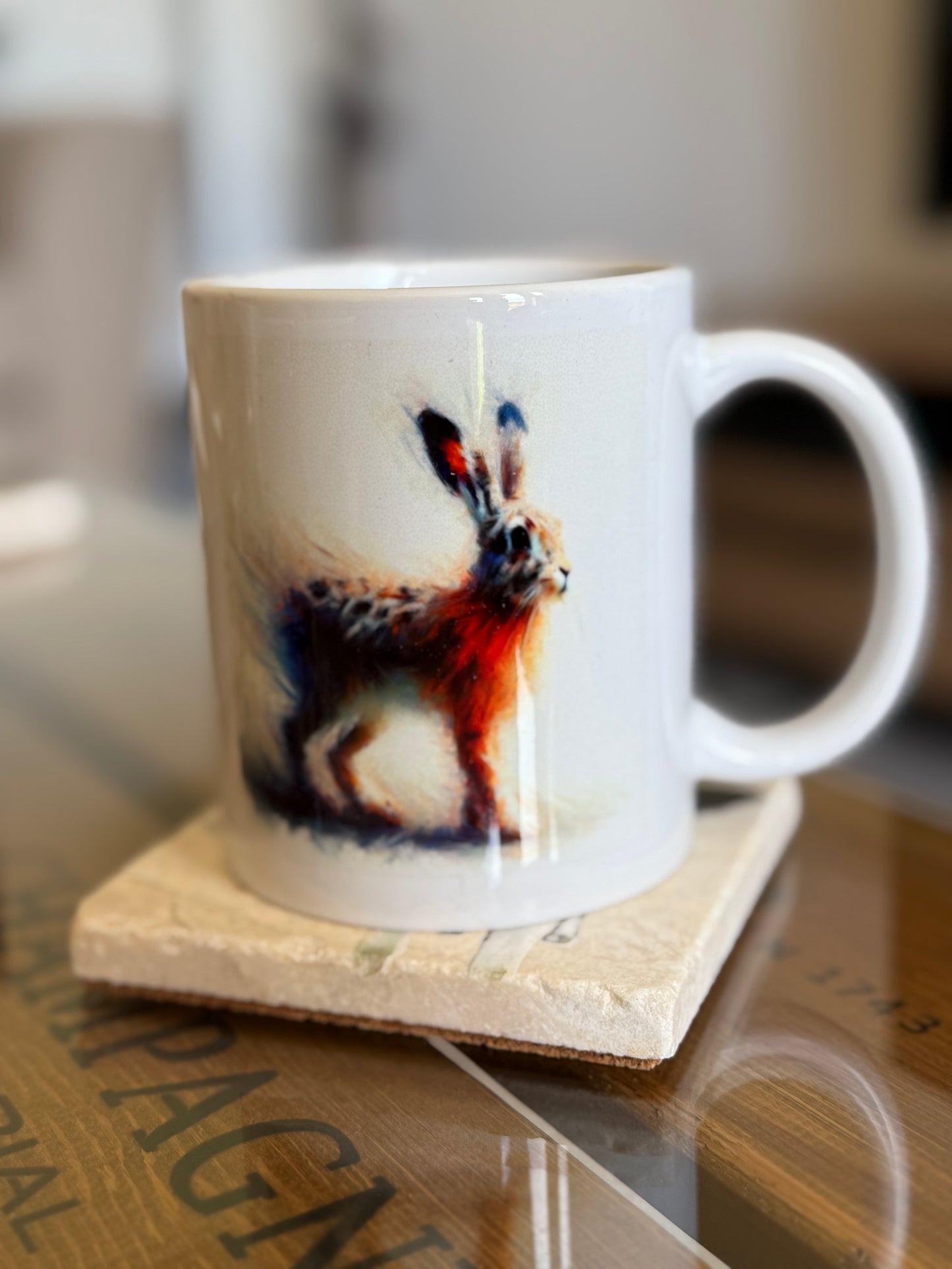 Wildlife Hare Watercolour Ceramic Mug