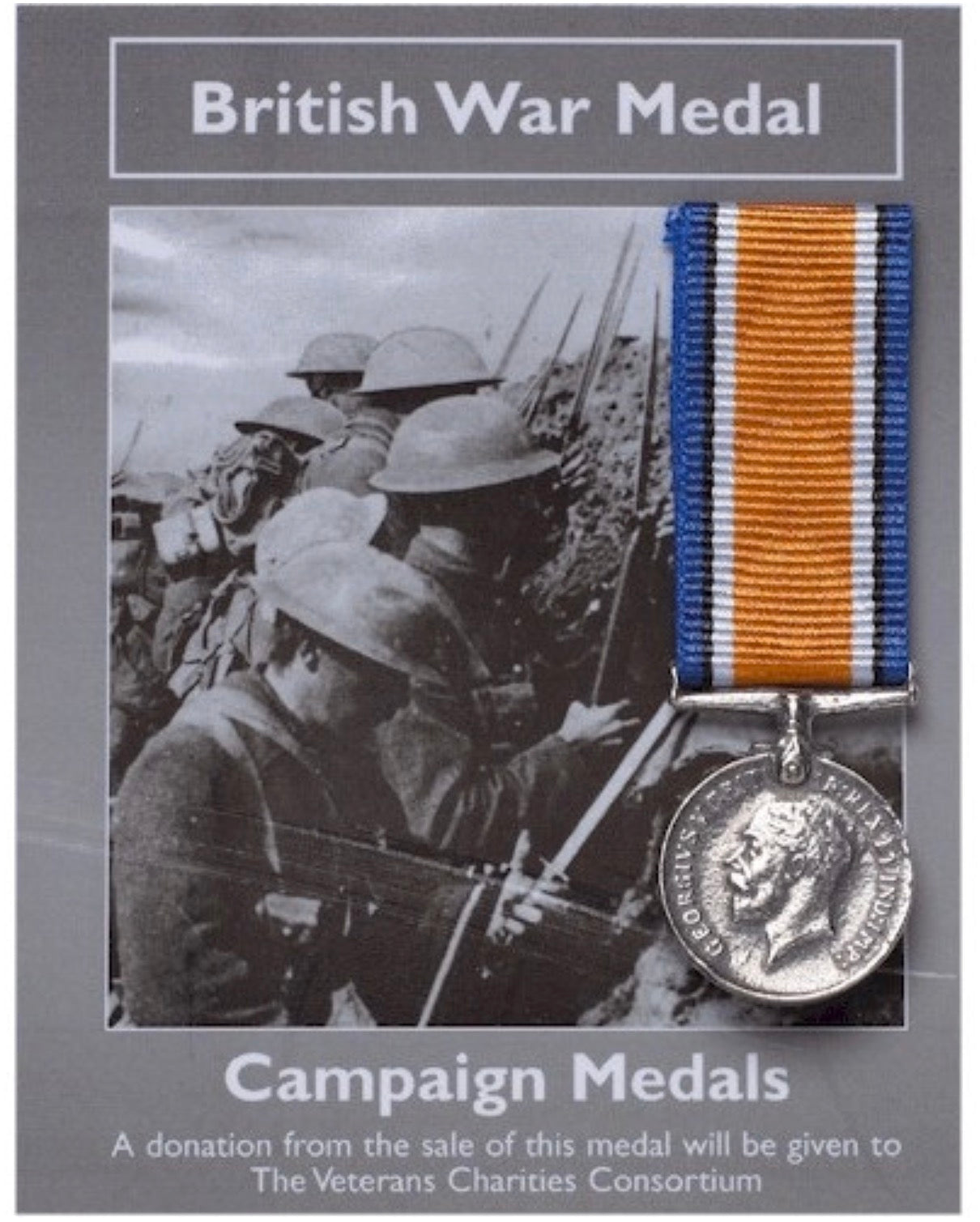 World War 1 British War Campaign Medal WW1 - Miniature Reproduction