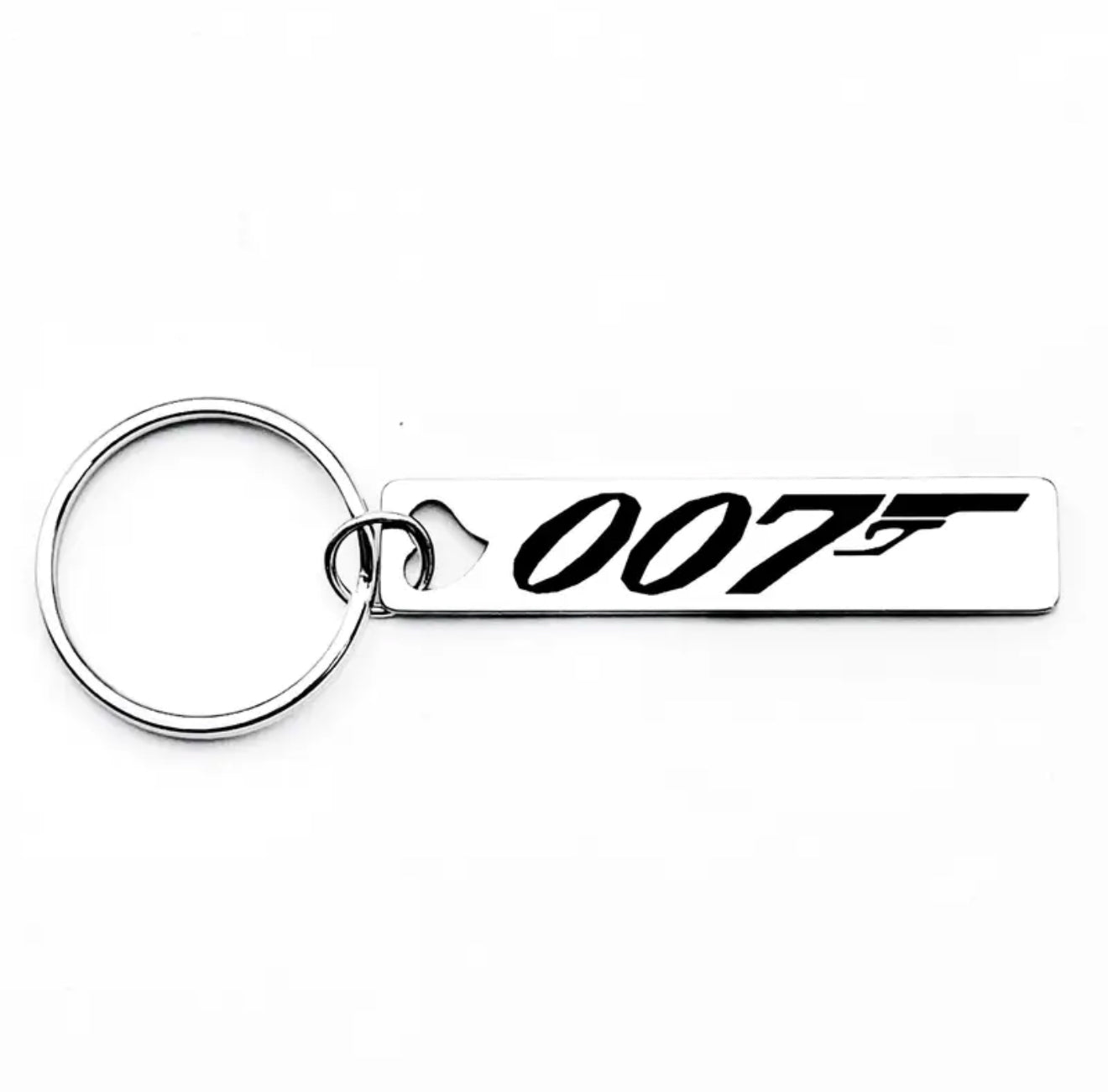 007 James Bond Silver Keyring