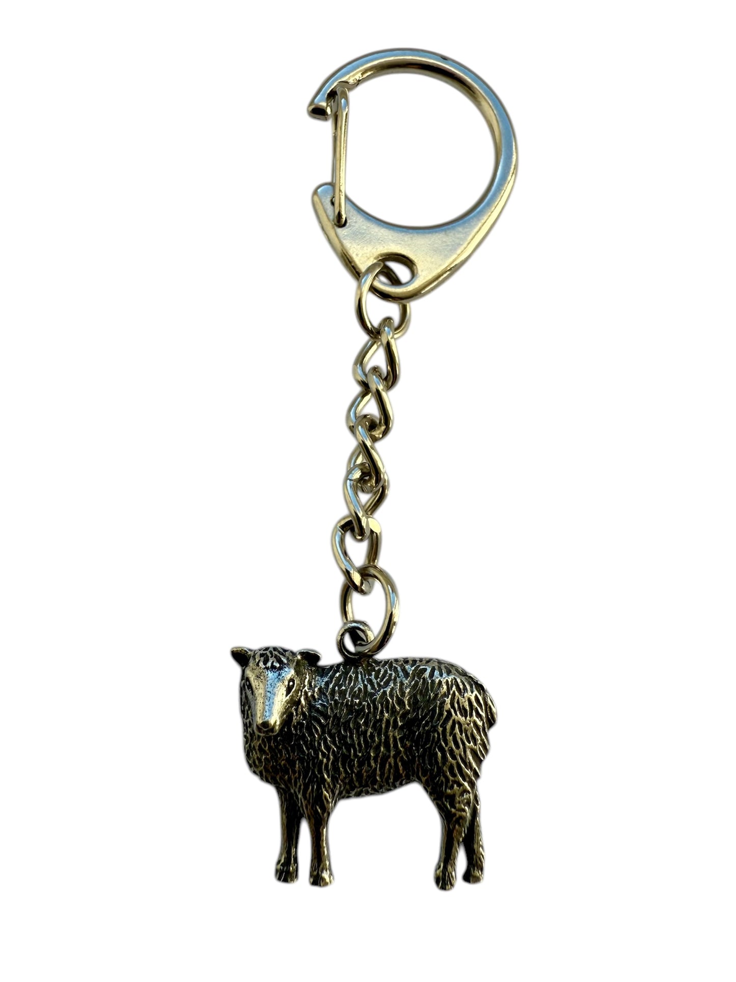 Sheep Quality Silver Pewter Keyring