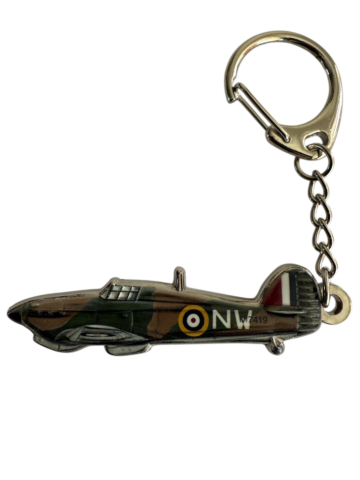 WW2 Spitfire MK IV 3D World War Two Metal Keyring