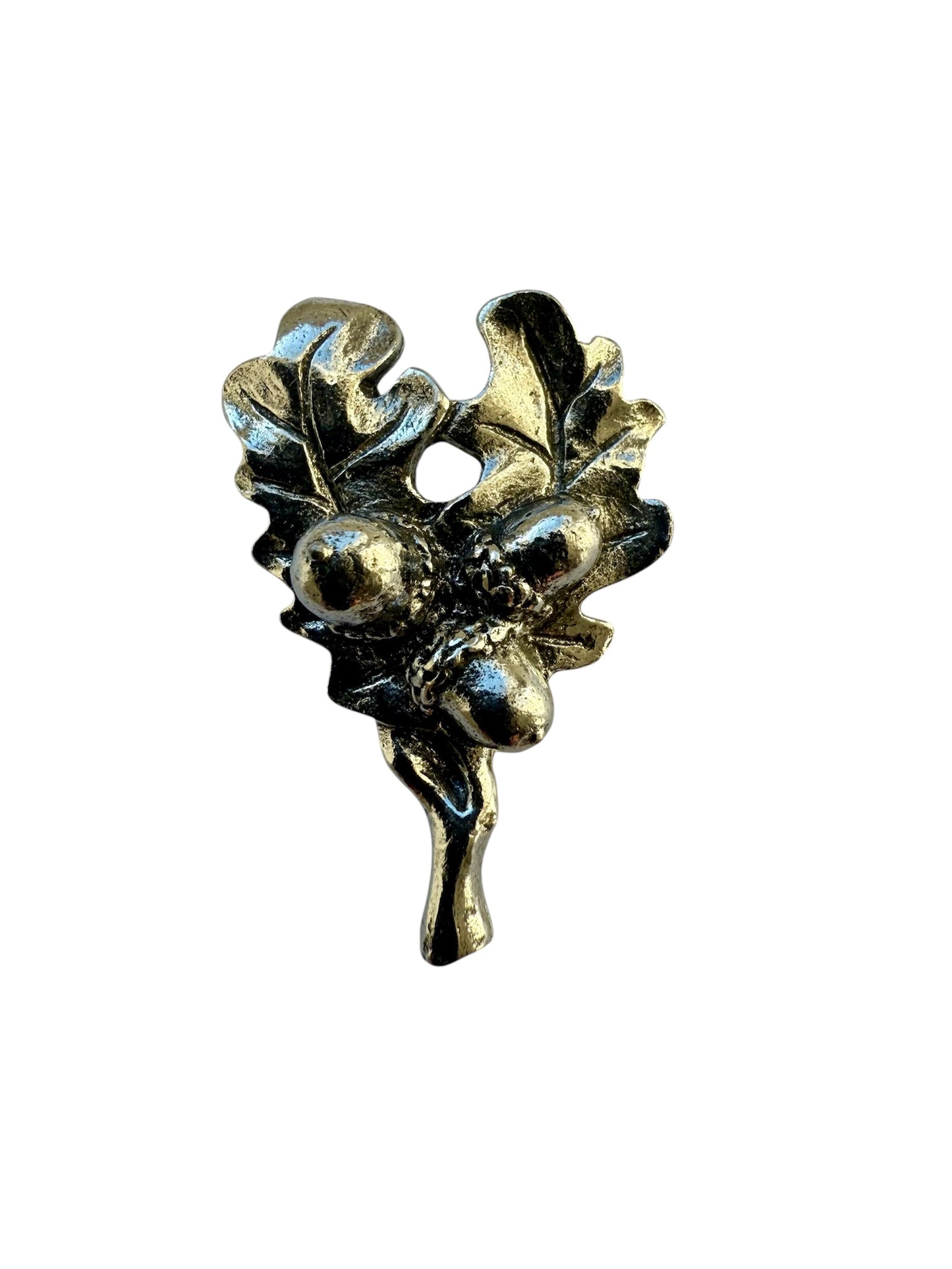 Acorn Silver Pewter Pin Badge