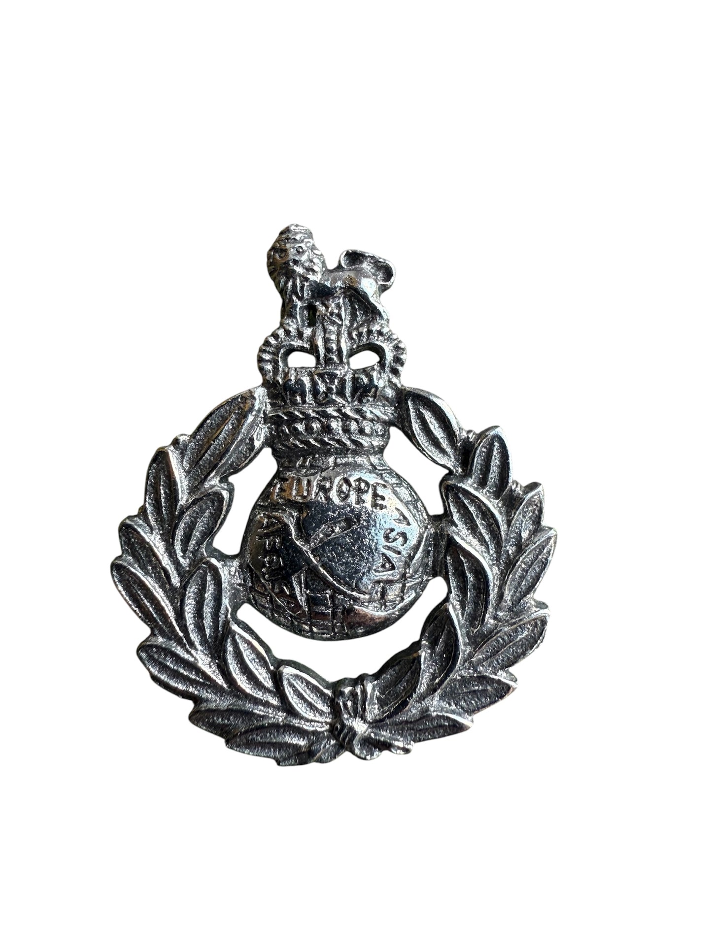 Royal Marines Commandos Silver Pin Badge Made In UK