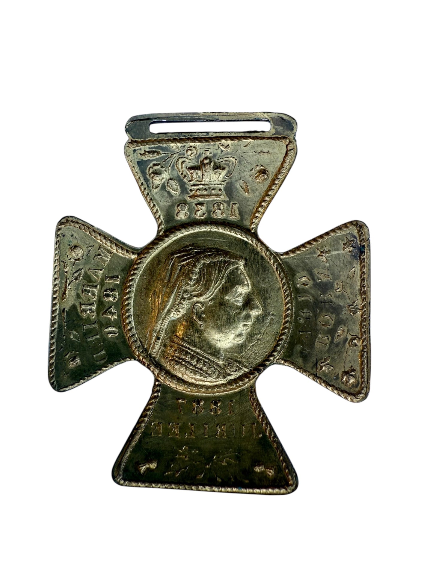 1887 Queen Victoria Golden Jubilee Commemorative Medal Cross