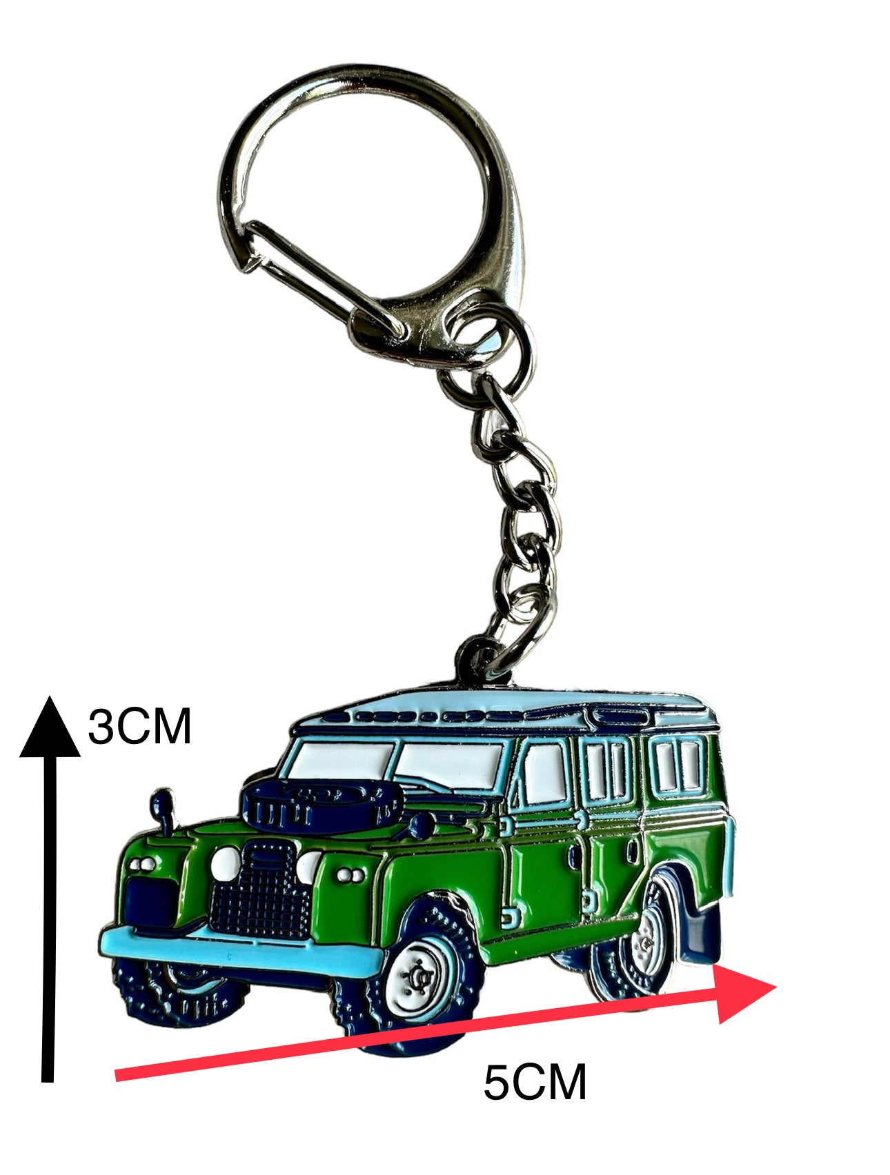 4X4 Vintage Land Rover Defender Keyring