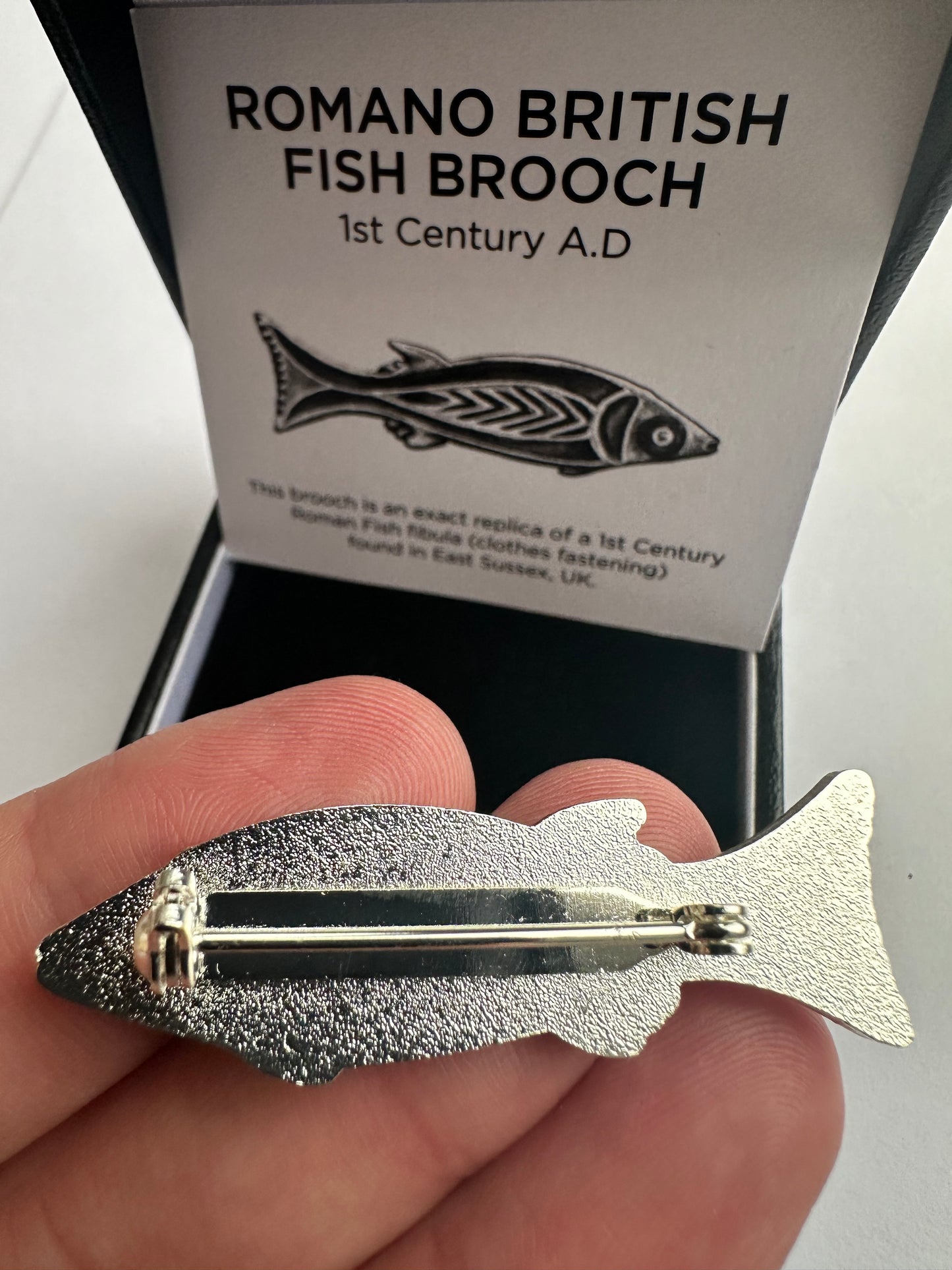 Romano Enamel British Fish Brooch 1st Century A.D