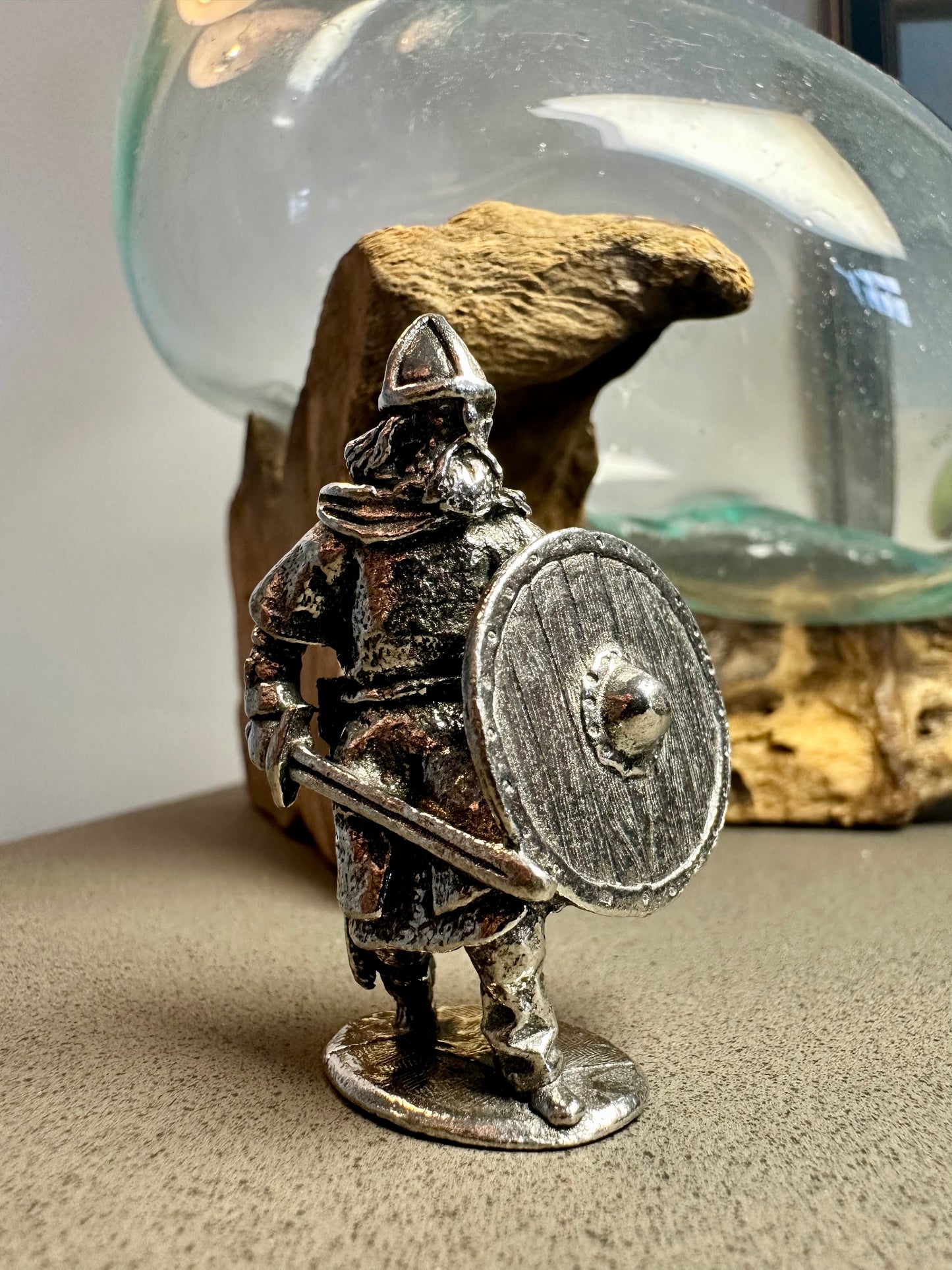 Viking Warrior Pewter Figurine