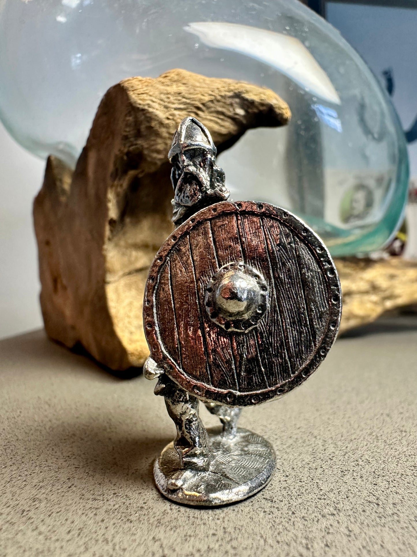 Viking Warrior Pewter Figurine