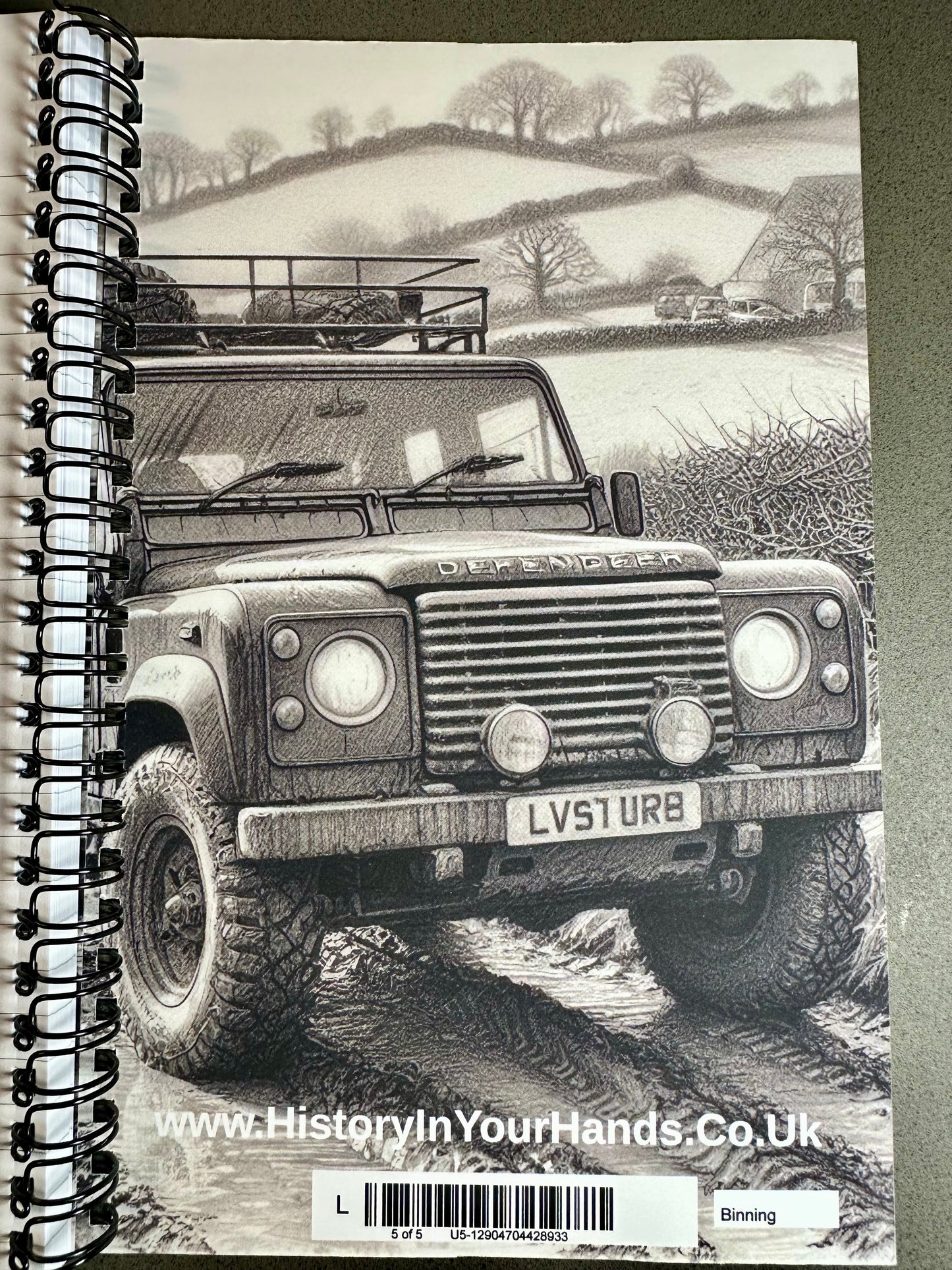 Land Rover Defender 4x4 Ruled Soft Journal Notebook