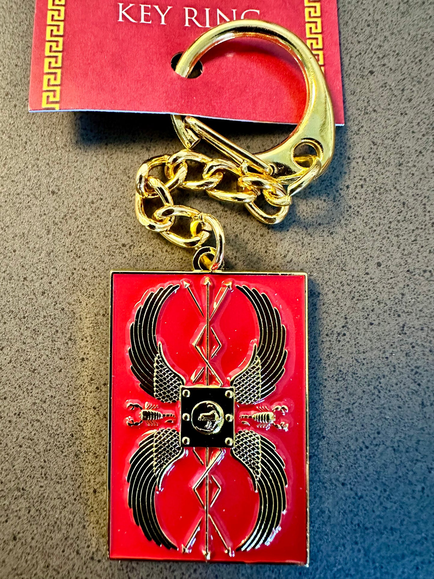 Roman Enamelled Infantry Shield Keyring