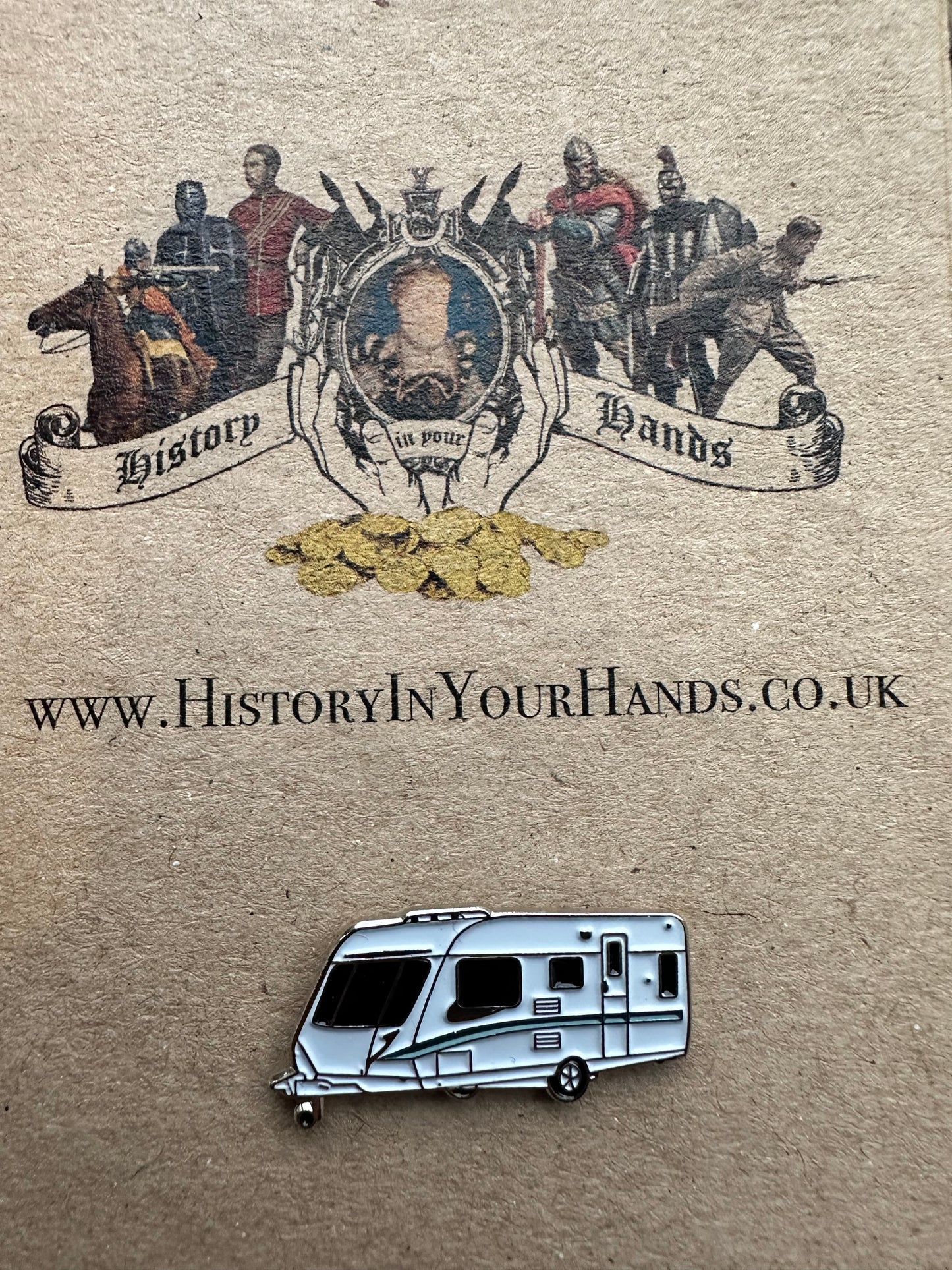 Caravan Pin Badge