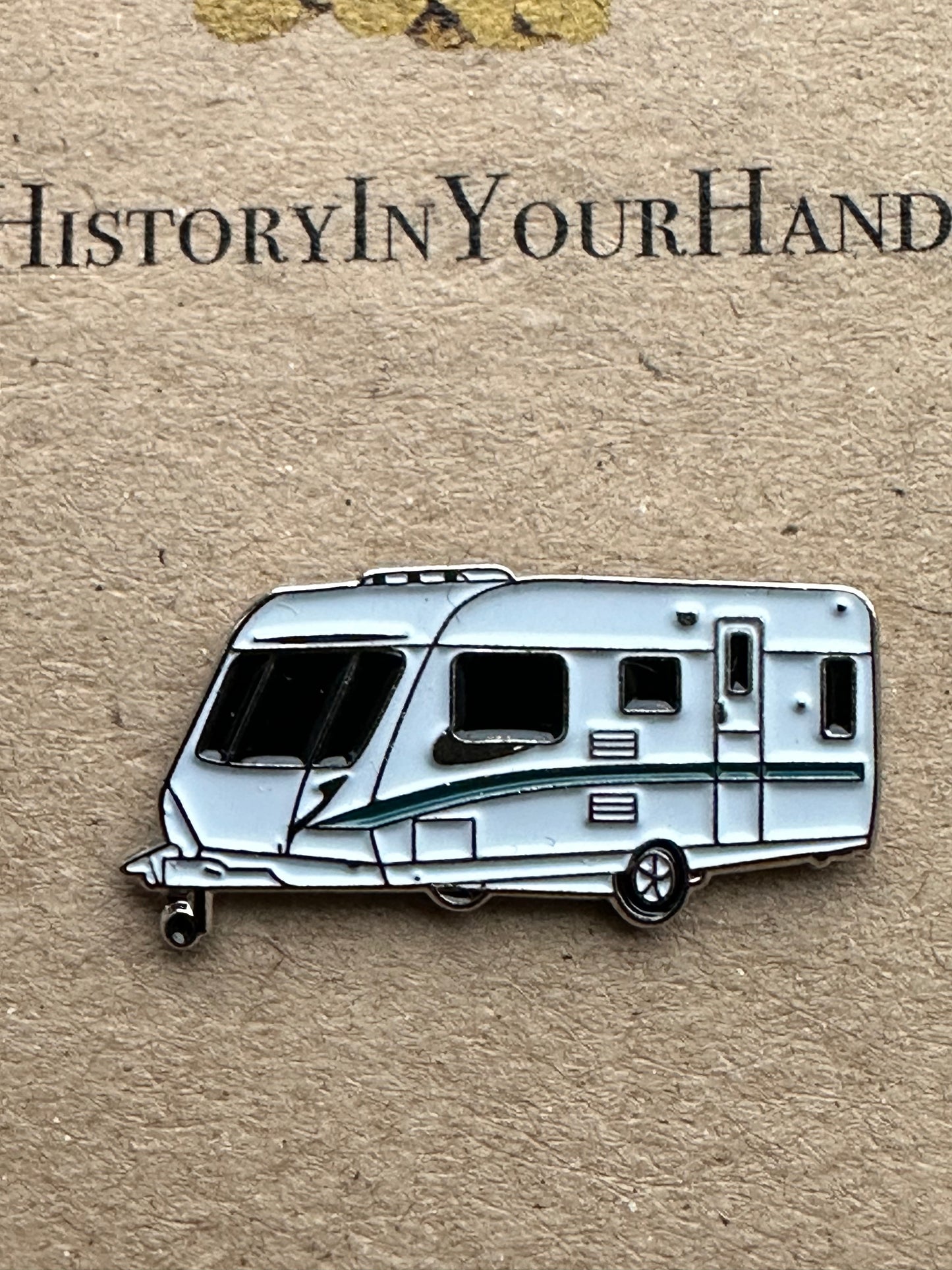 Caravan Pin Badge