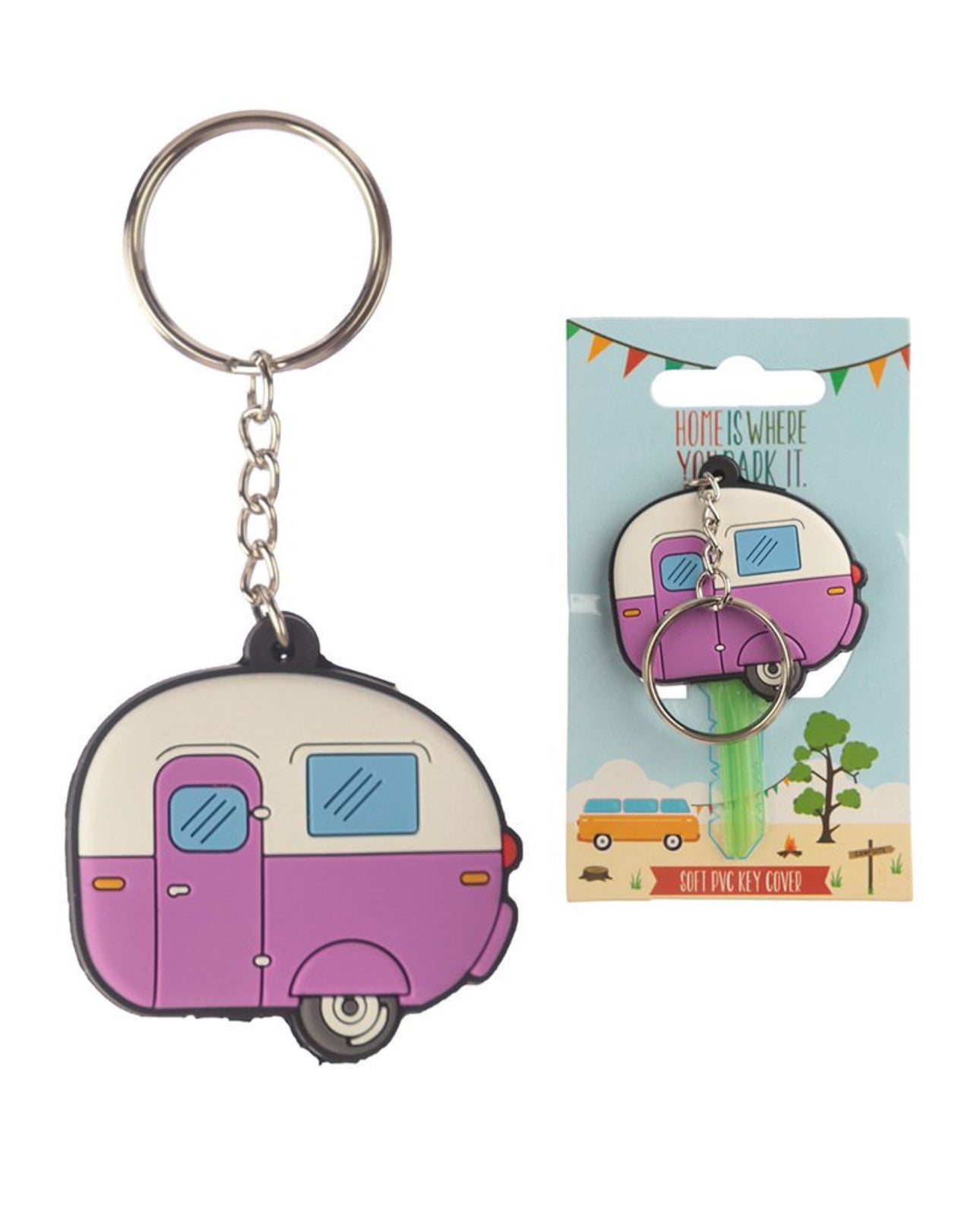 Caravan PVC Key Cover Keyring
