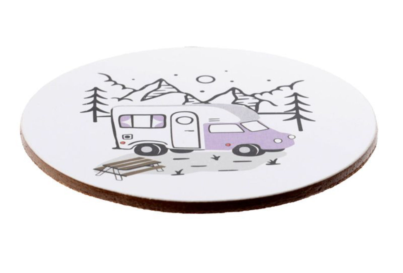 Caravan Set of 4 Cork Coasters