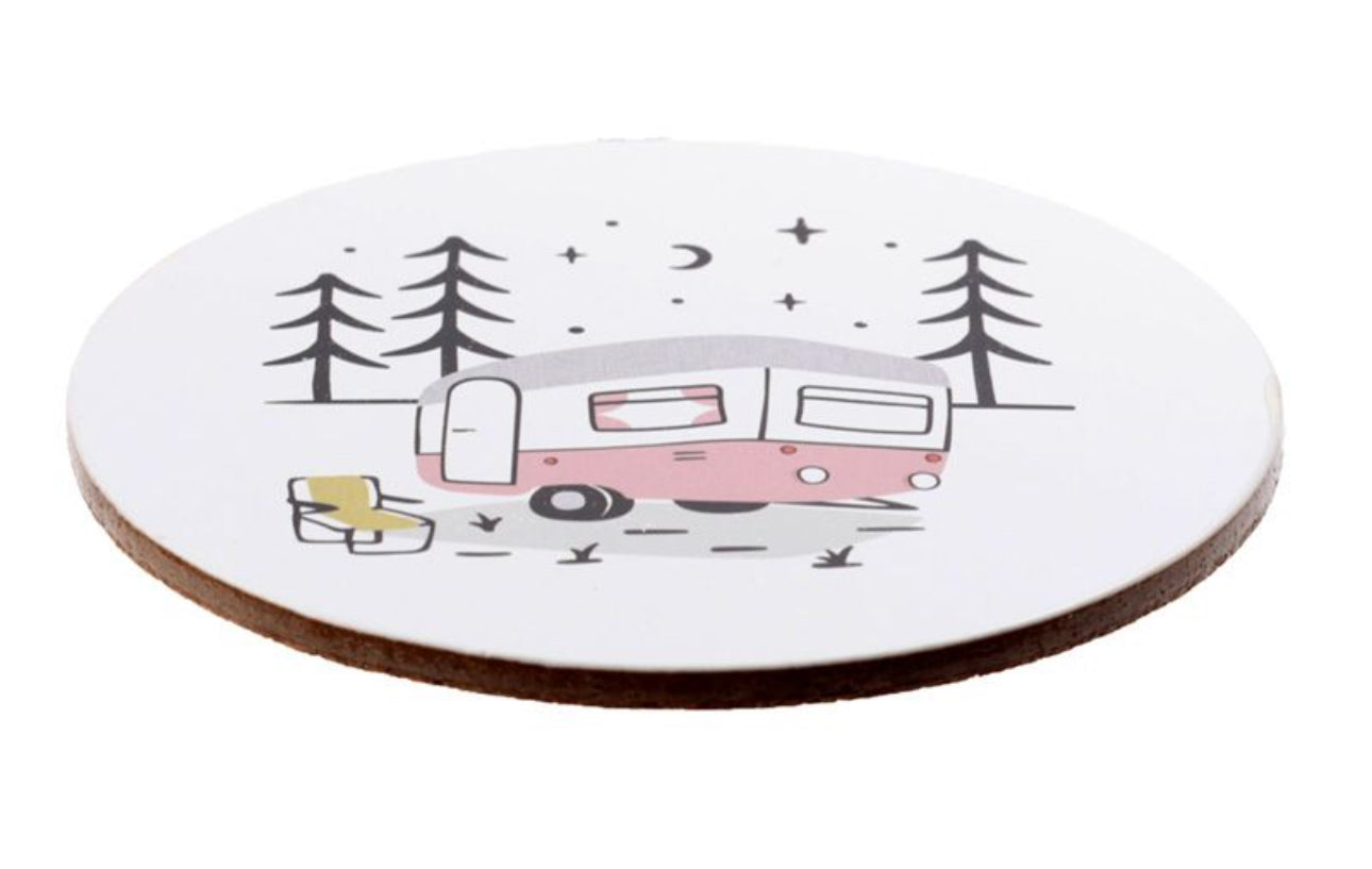 Caravan Set of 4 Cork Coasters