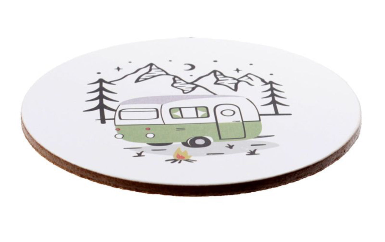 Caravan Set of 4 Cork Coasters
