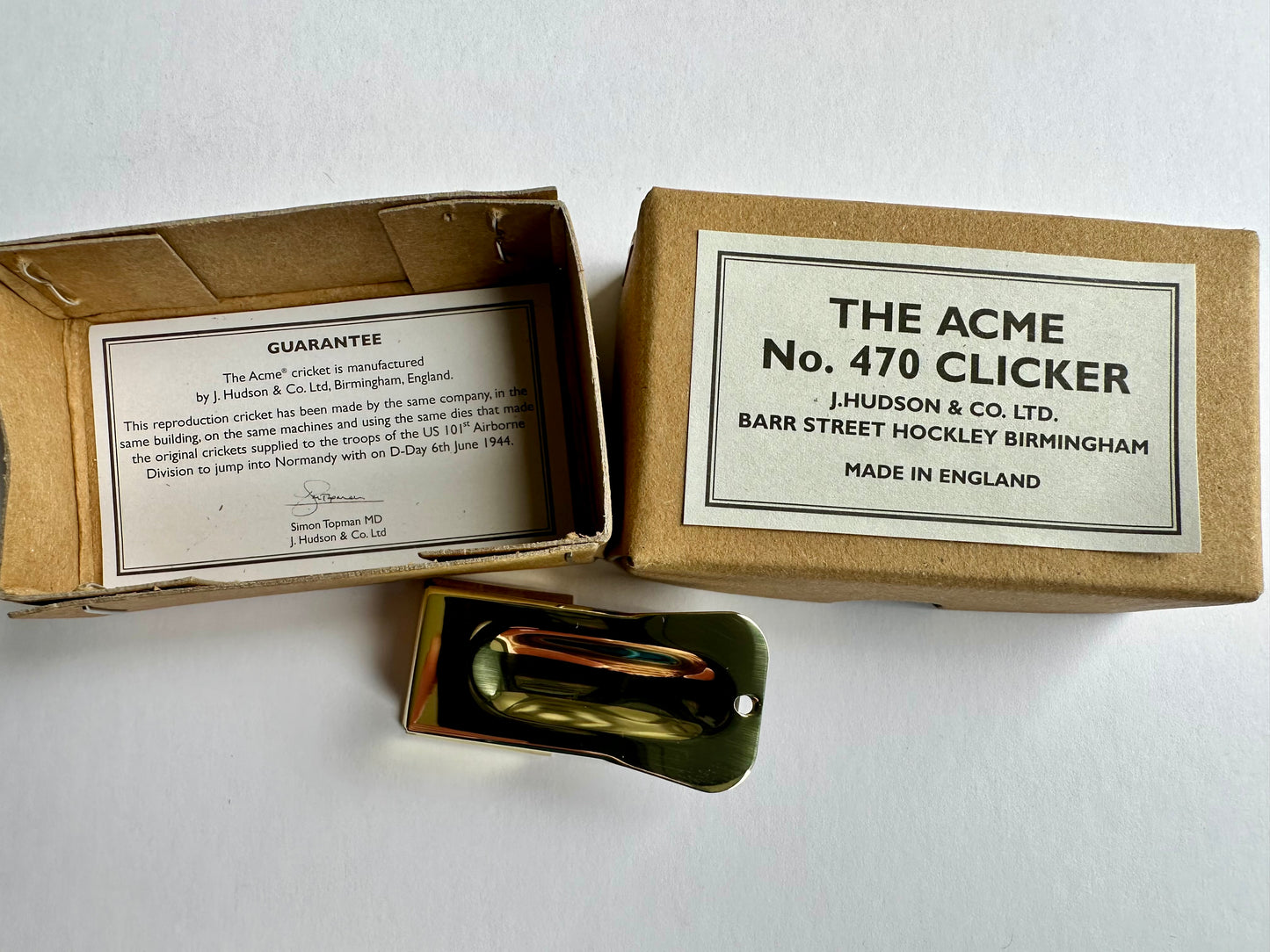 ACME No. 470 WW2 US Airborne D-Day Normandy Clicker Various Finishes