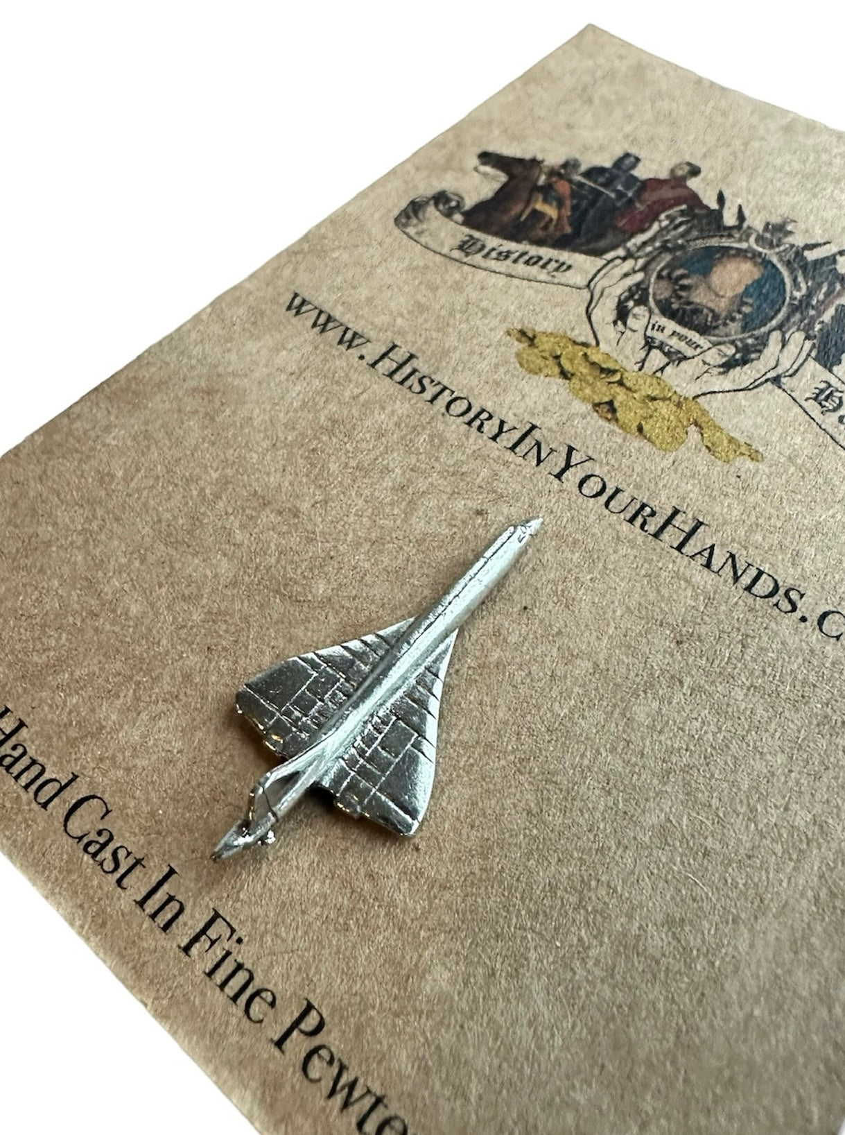 Concorde Silver Pewter Pin Badge