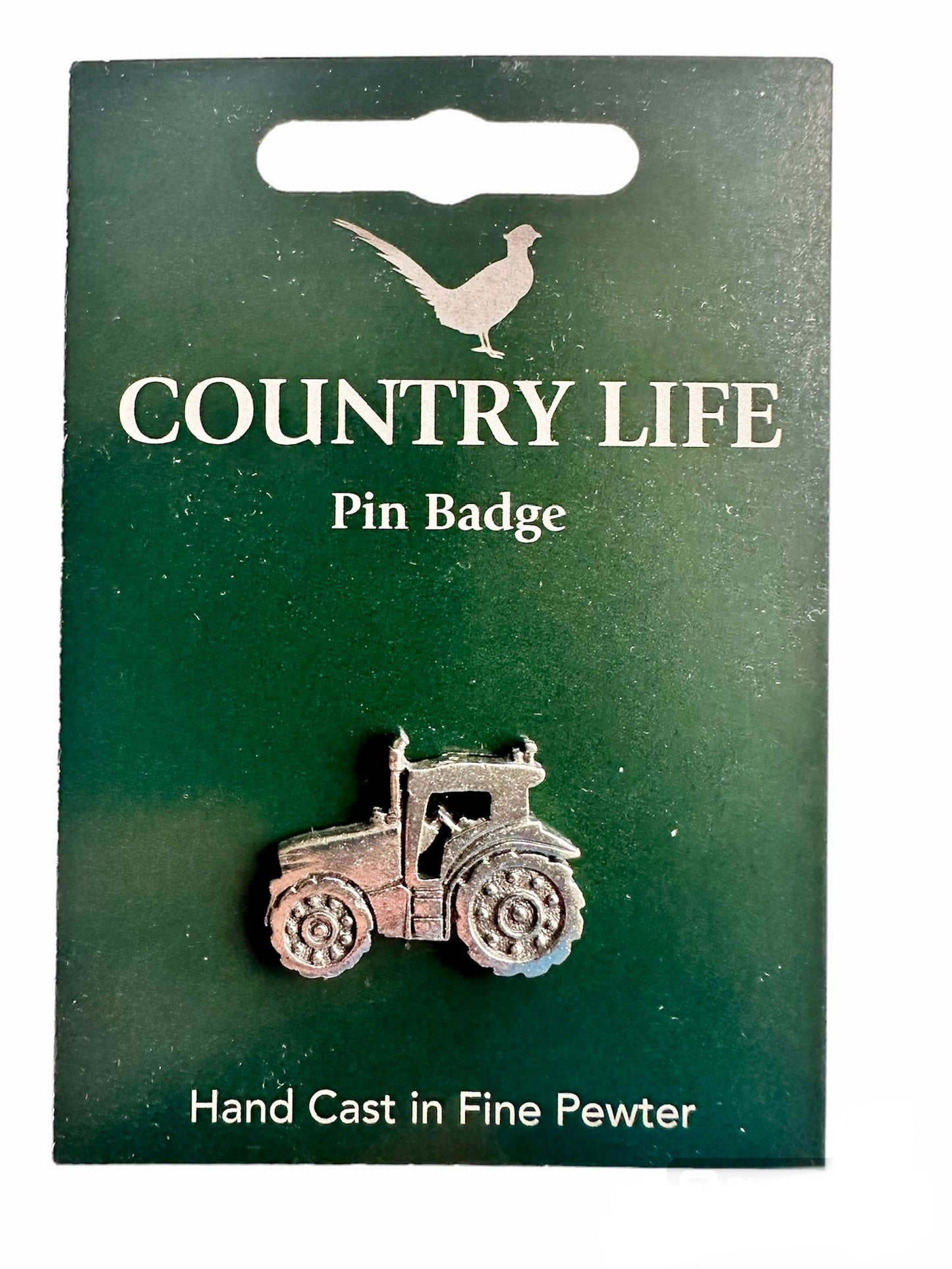 Clarksons Farm Diddly Squat Tractor Silver Pewter Pin Badge