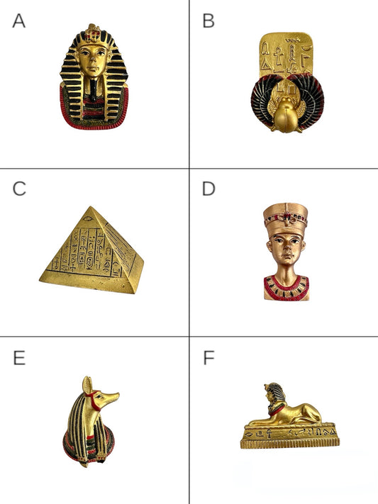 Egyptian Magnets Ancient Egypt Symbols, Anubis, Nefertiti Fridge Magnets